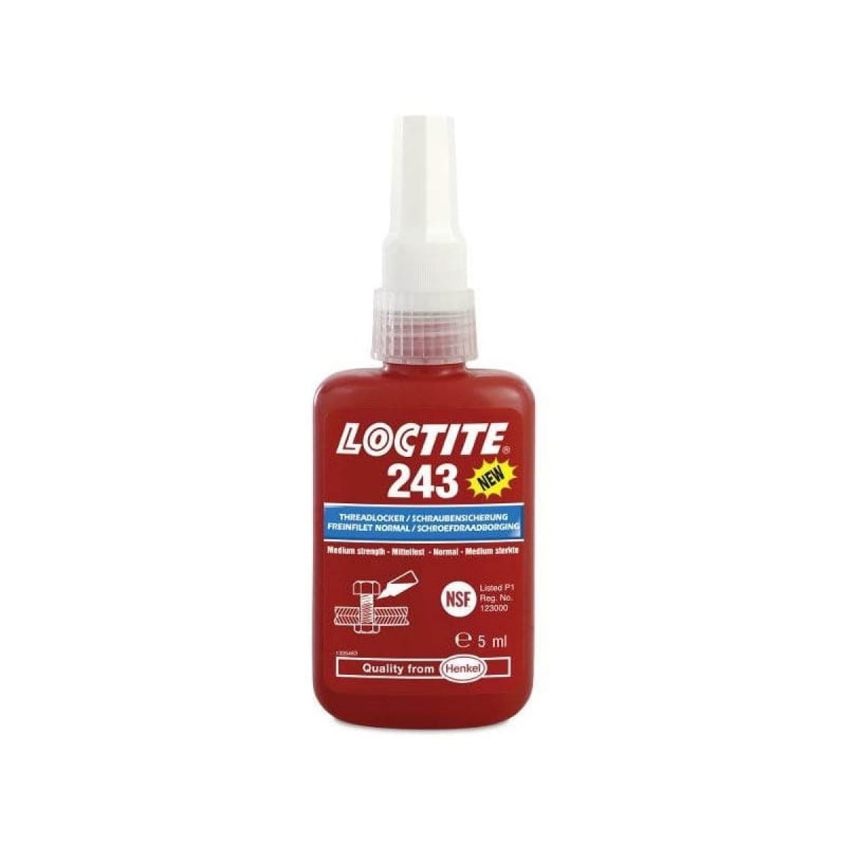 Frein Filet Moyen Loctite 243 Flacon 5ml