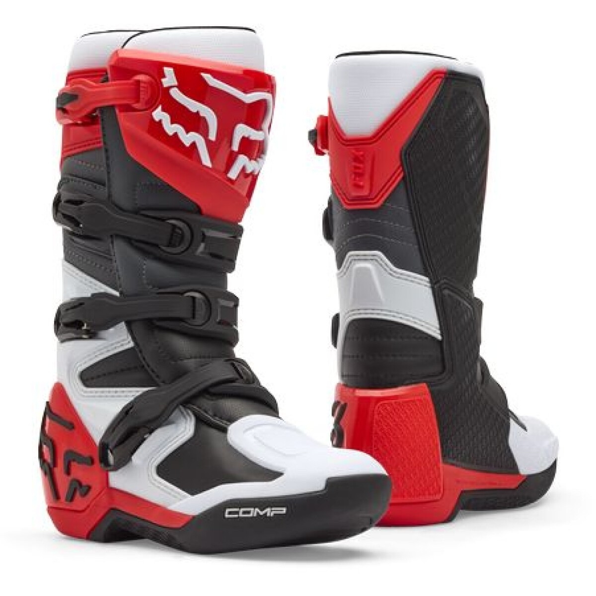 BOTTES CROSS ENFANT FOX COMP BLANC ROUGE / 32.5