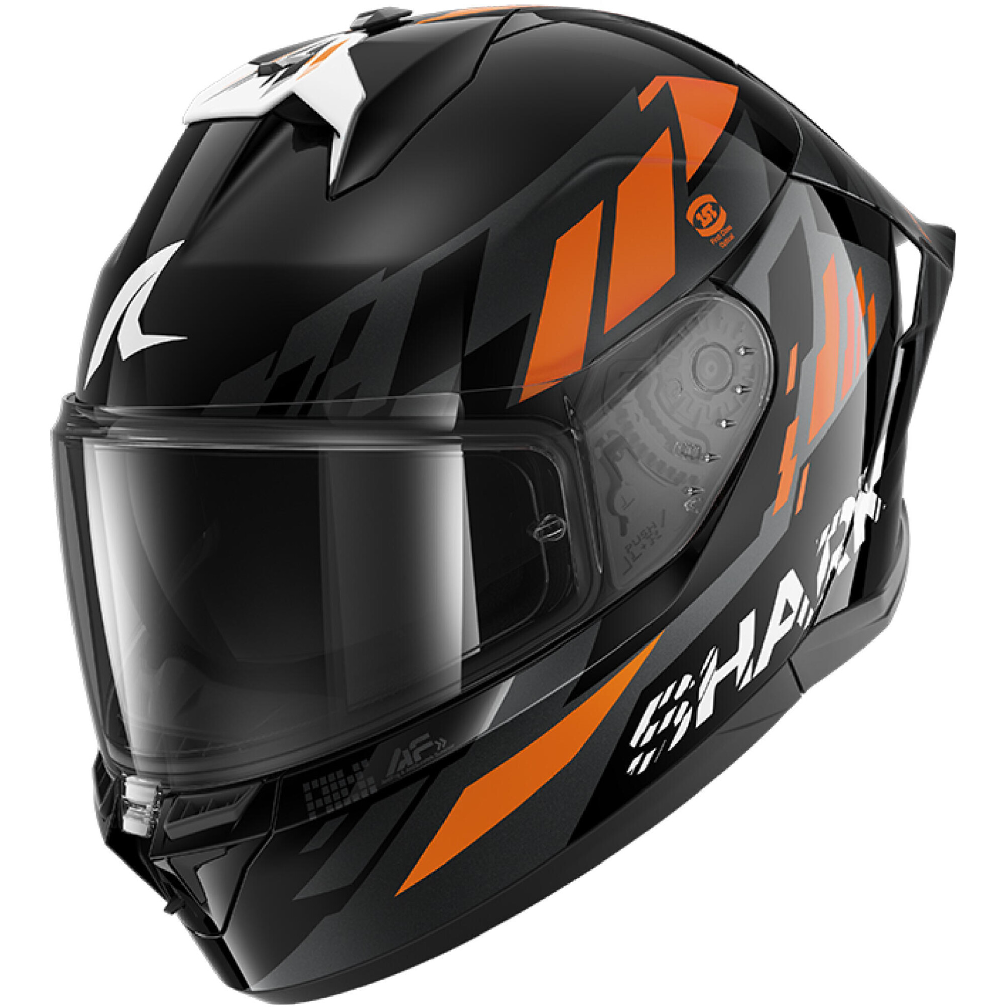 Casque Shark Skwal Cup Raceblock Noir Anthracite Orange - L