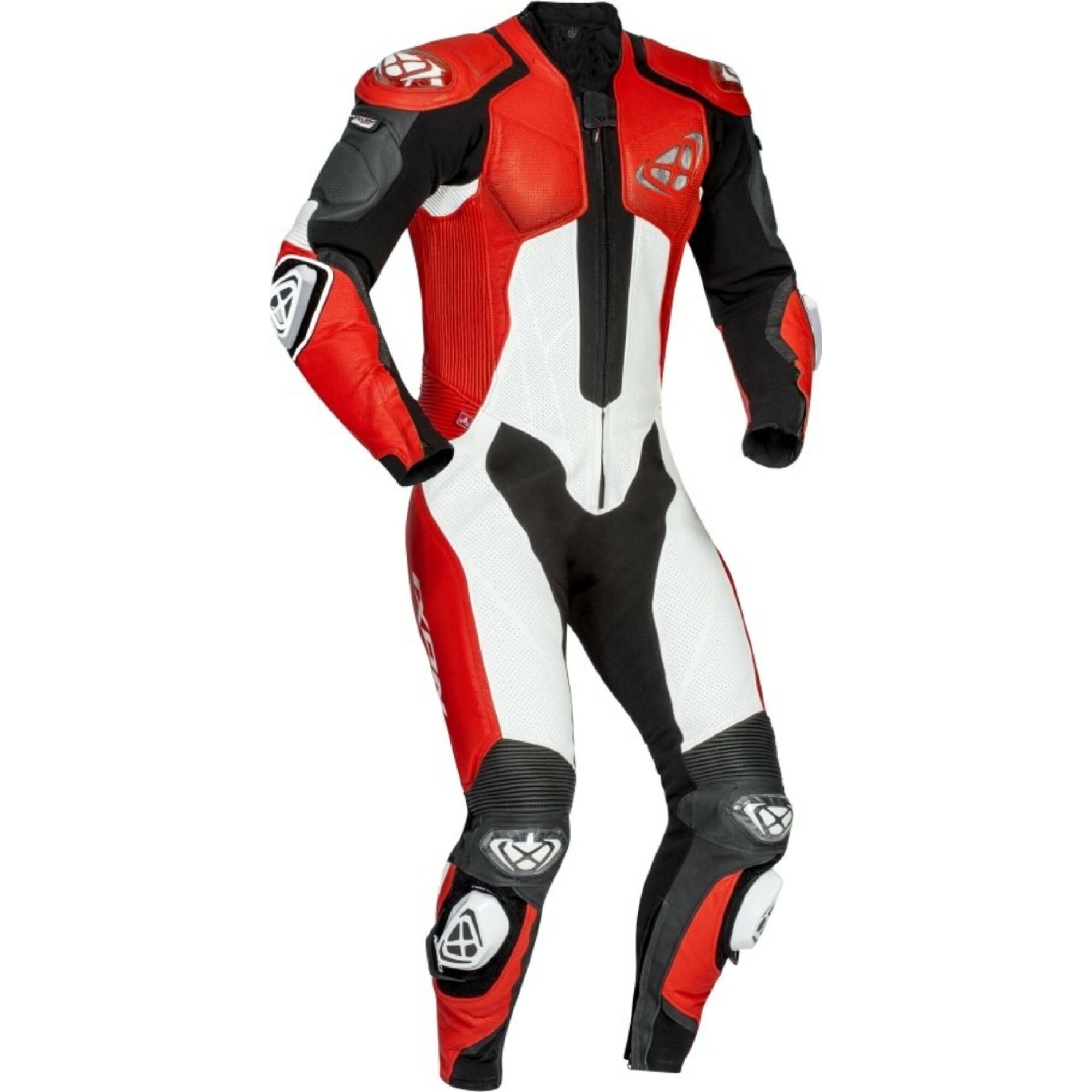Combinaison Cuir Vendetta Evo Noir Rouge Blanc - 2XL