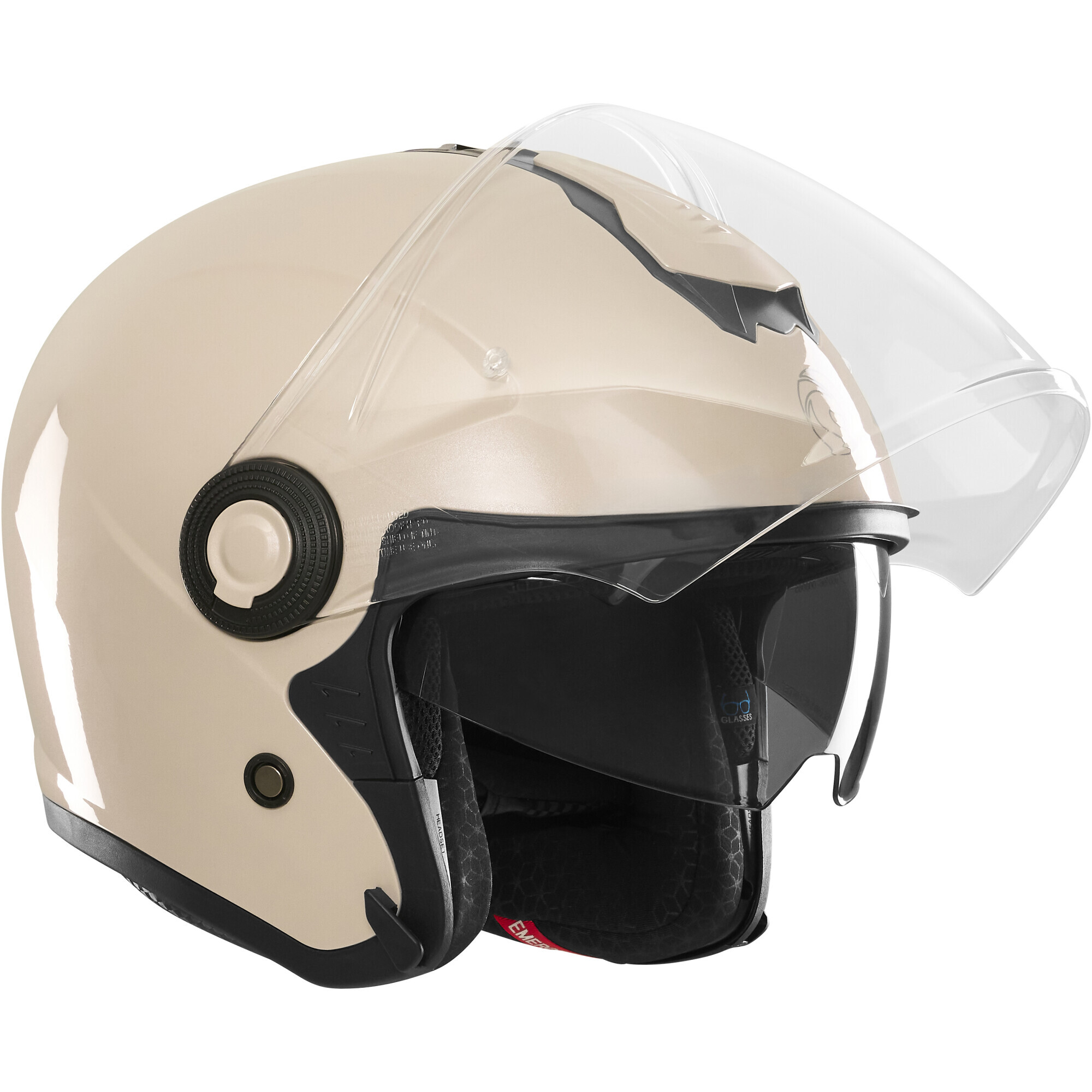 Casque Jet Kokpit K-303 Solid Champagne - L