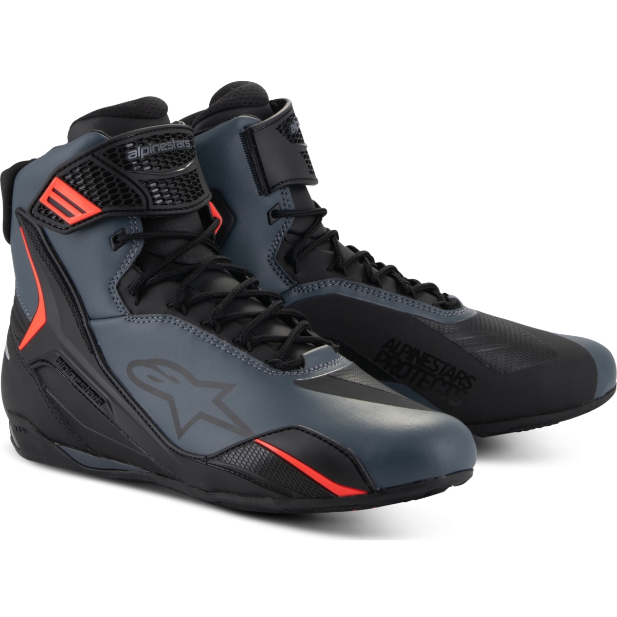 BASKET ALPINESTARS FASTER 4 (10) 43/NOIR GRAY ROUGE FLUO 1130
