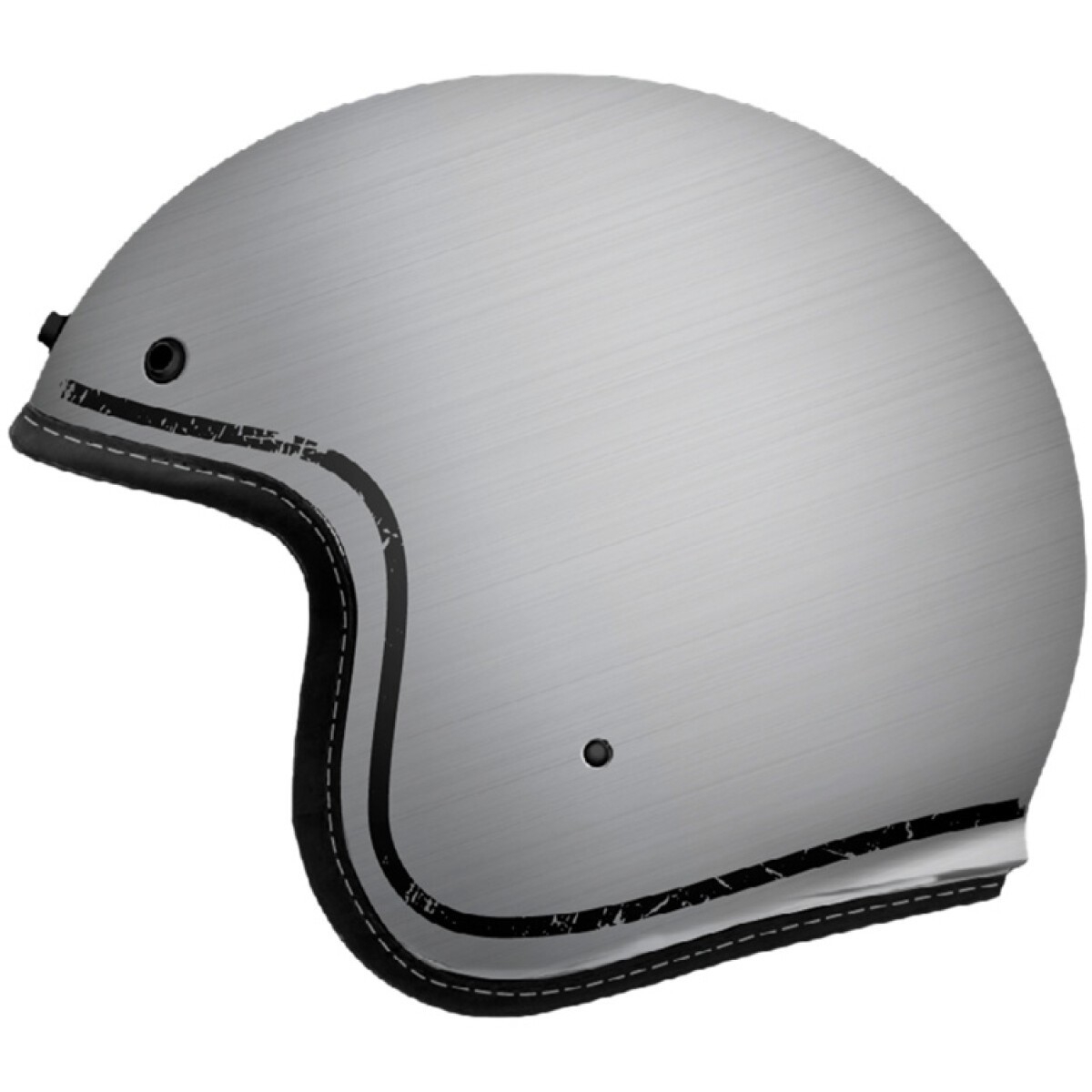 CASQUE MT HELMETS LE MANS 2 SV S A2 SCRATCHED CHROME MAT / L