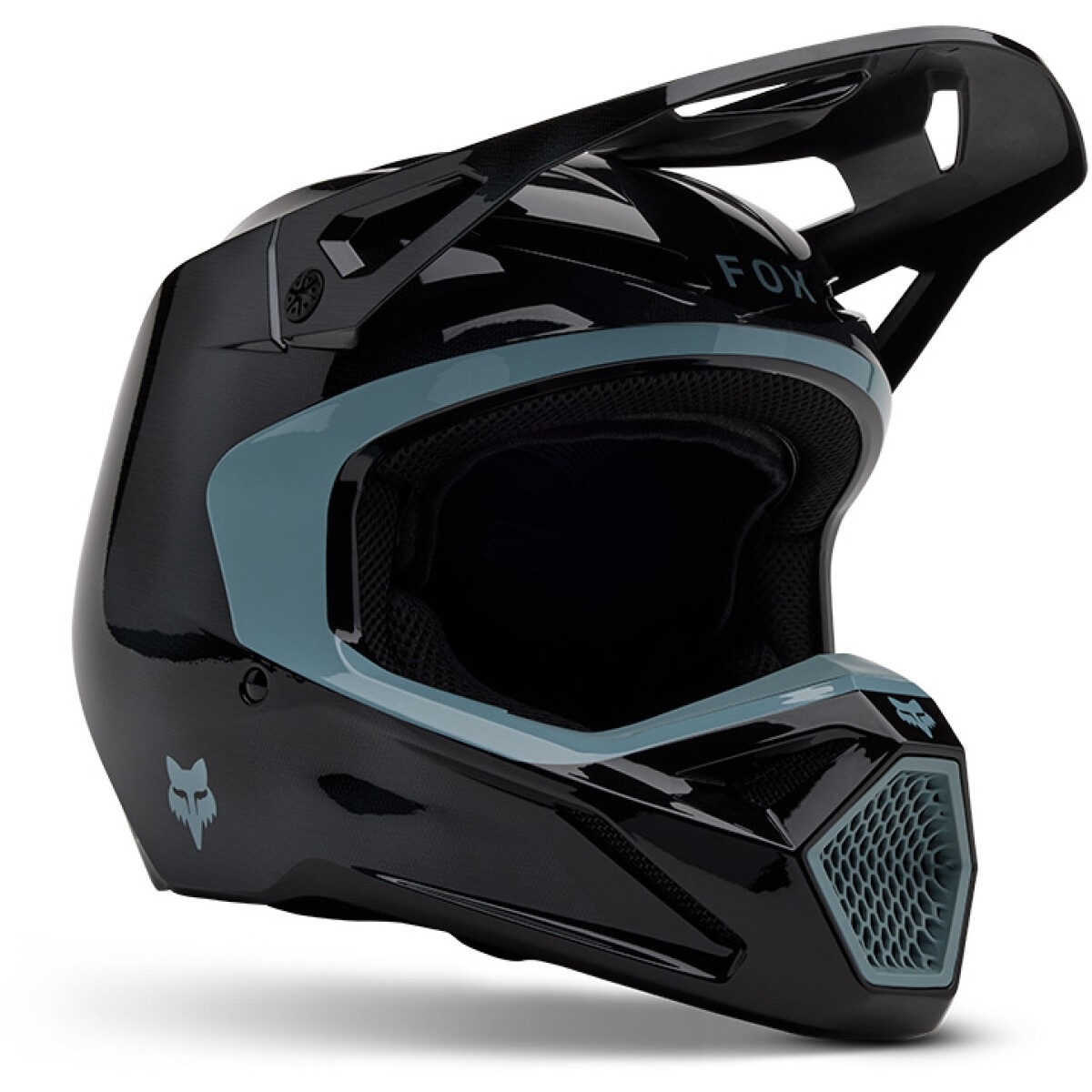 CASQUE CROSS ENFANT FOX V1 TAUNT NOIR / M