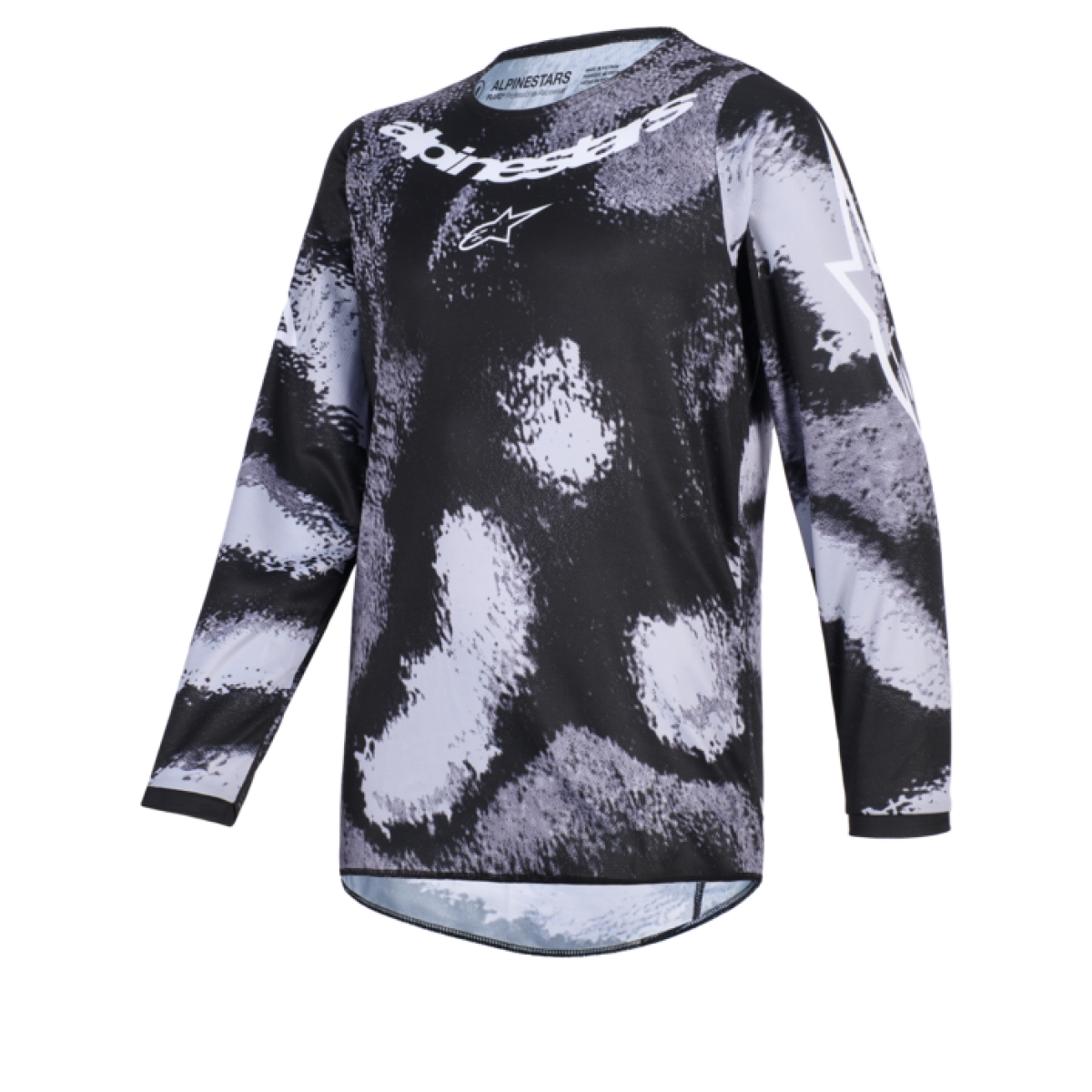 MAILLOT CROSS ENFANT ALPINESTARS FLUID LAHND GRIS CAMOUFLAGE / L