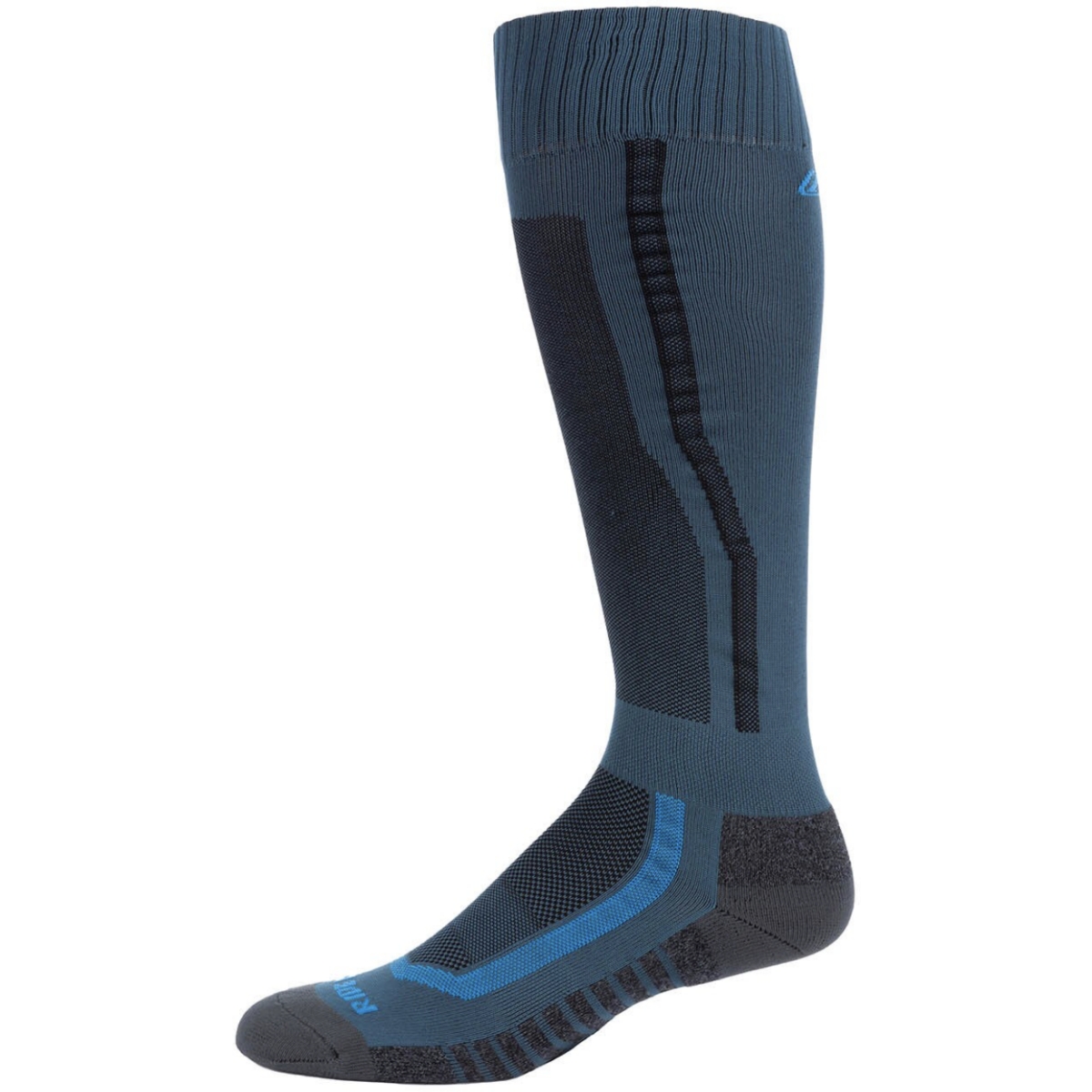 CHAUSSETTES CROSS AGGRESSOR VENTED NOIR PÉTROLE / M