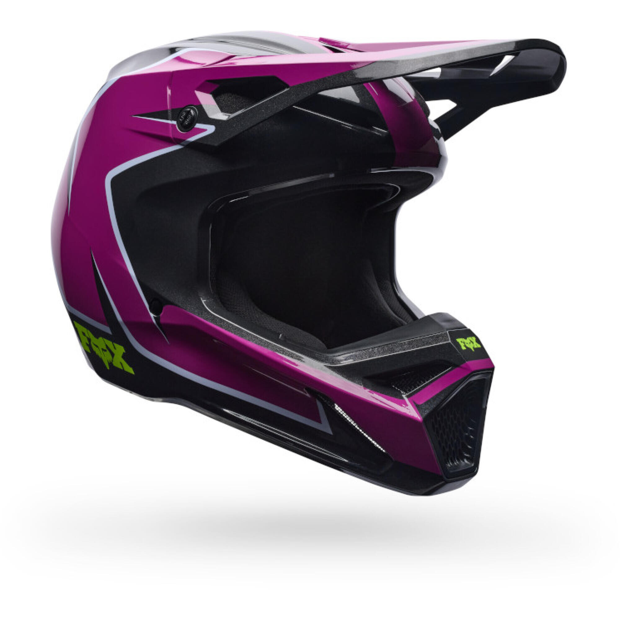Casque Cross Fox V1 Raid Violet - L