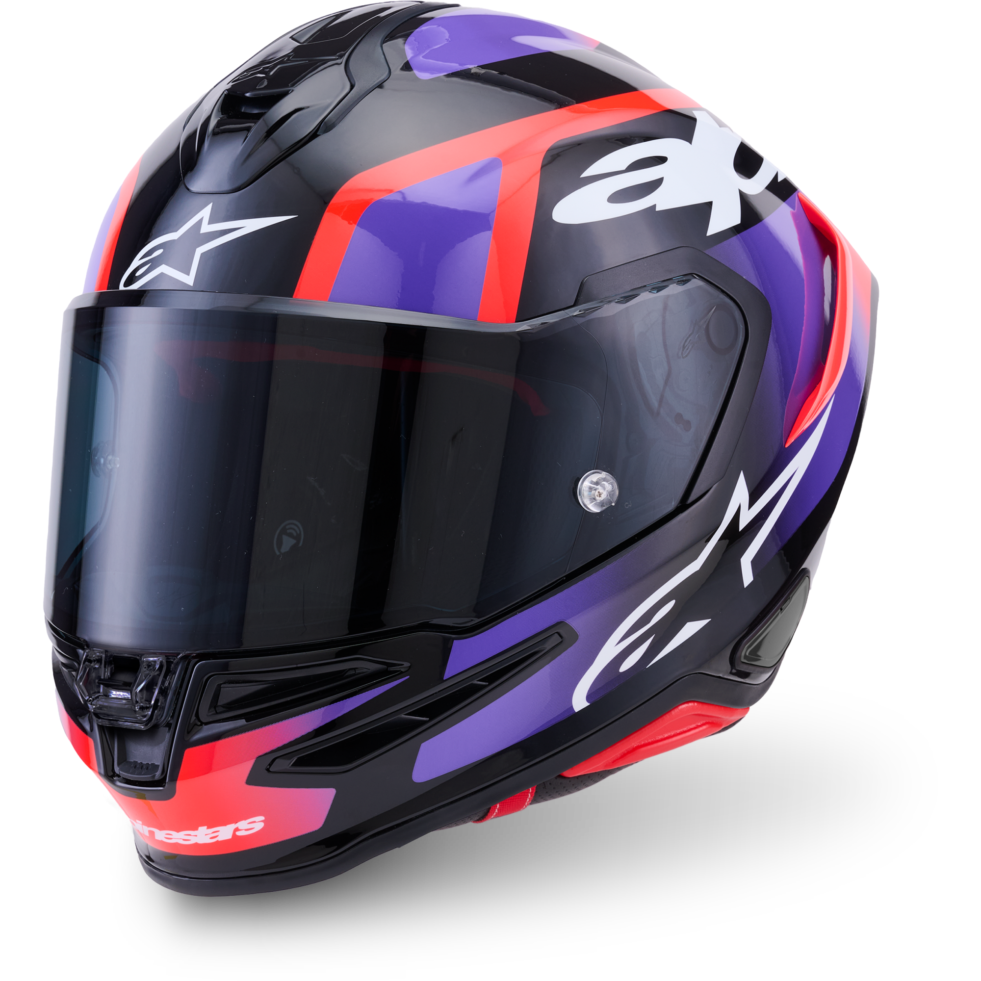Casque S-R7 Lumen Noir Violet Rouge Blanc - 2XL