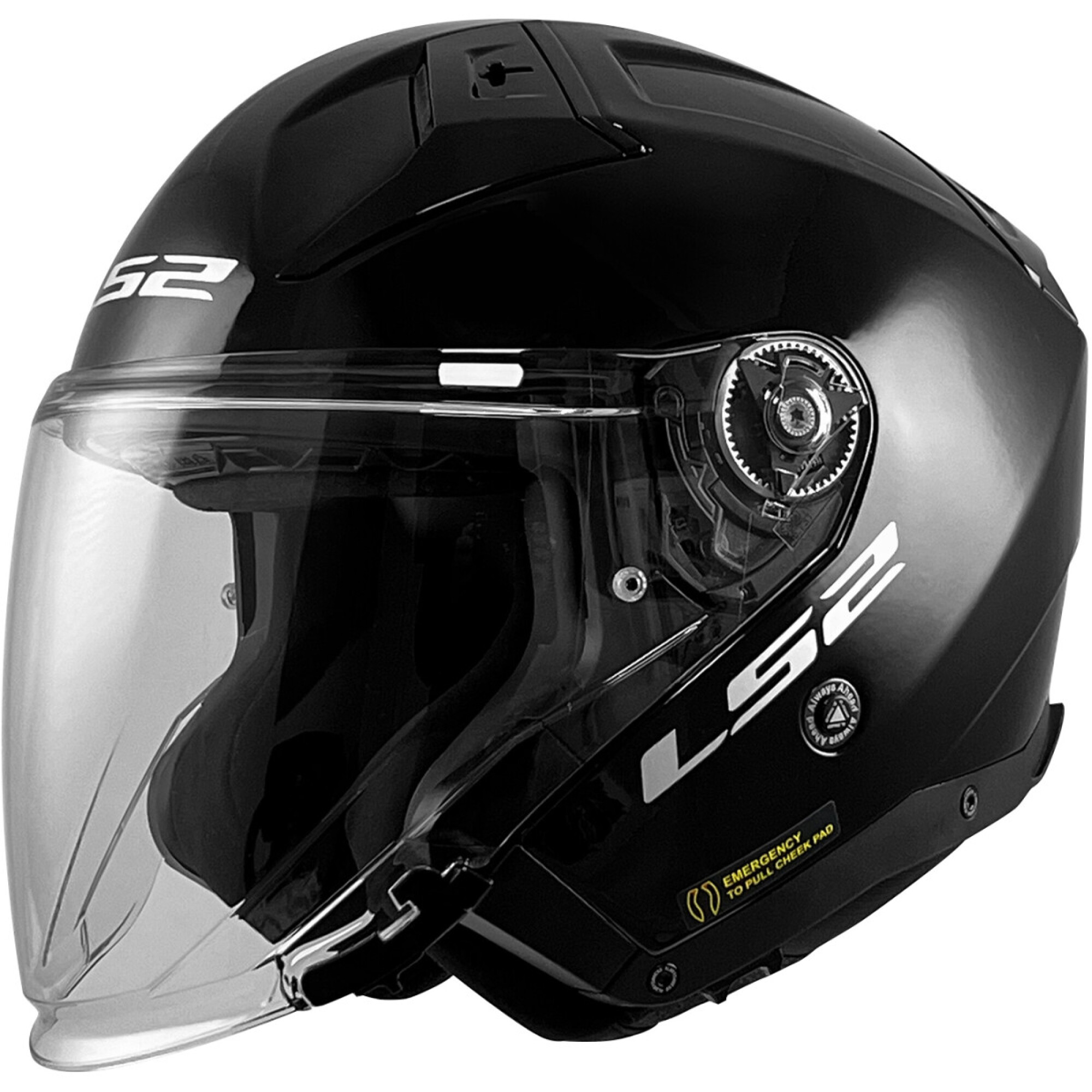 Casque LS2 OF603 Infinity II Noir Brillant - 2XL