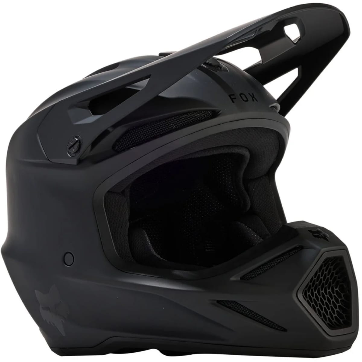 CASQUE CROSS ENFANT FOX V3 SOLID NOIR MAT / M