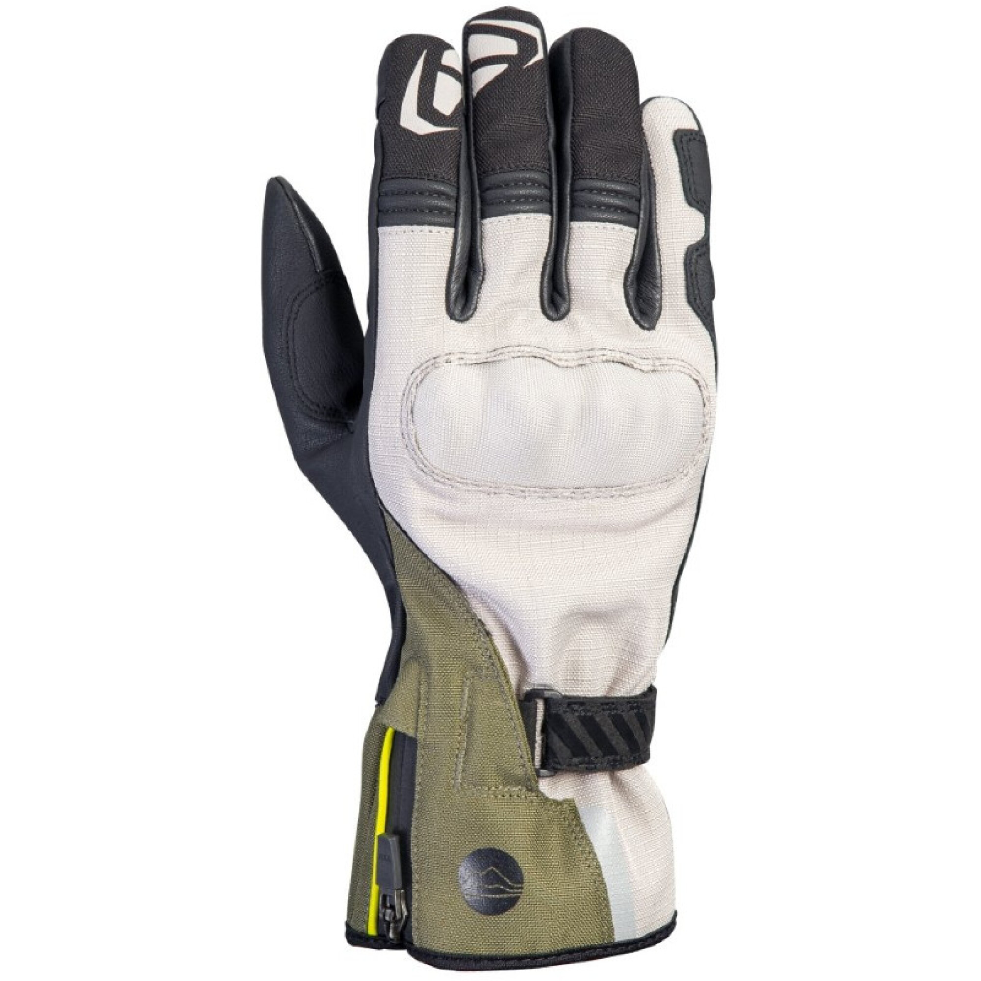 Gants Ixon MS Loki Grège Kaki Noir - 2XL