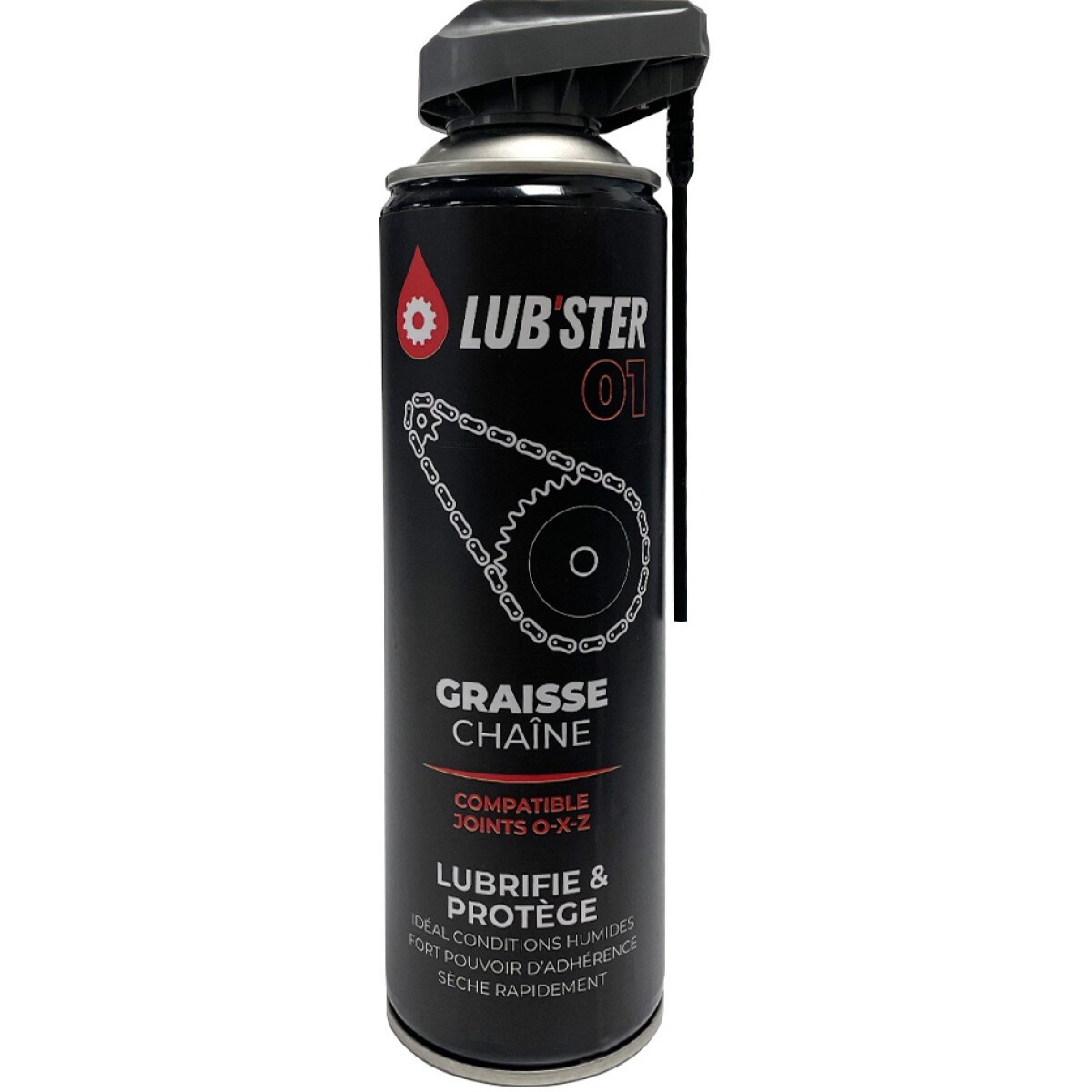 SPRAY GRAISSE DE CHAINE ROAD LUB'STER 500ML