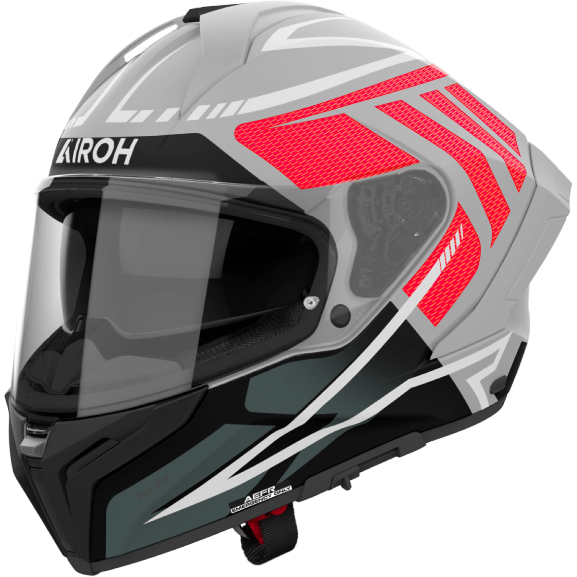 Casque Airoh Matryx Rider Rouge Mat - 2XL