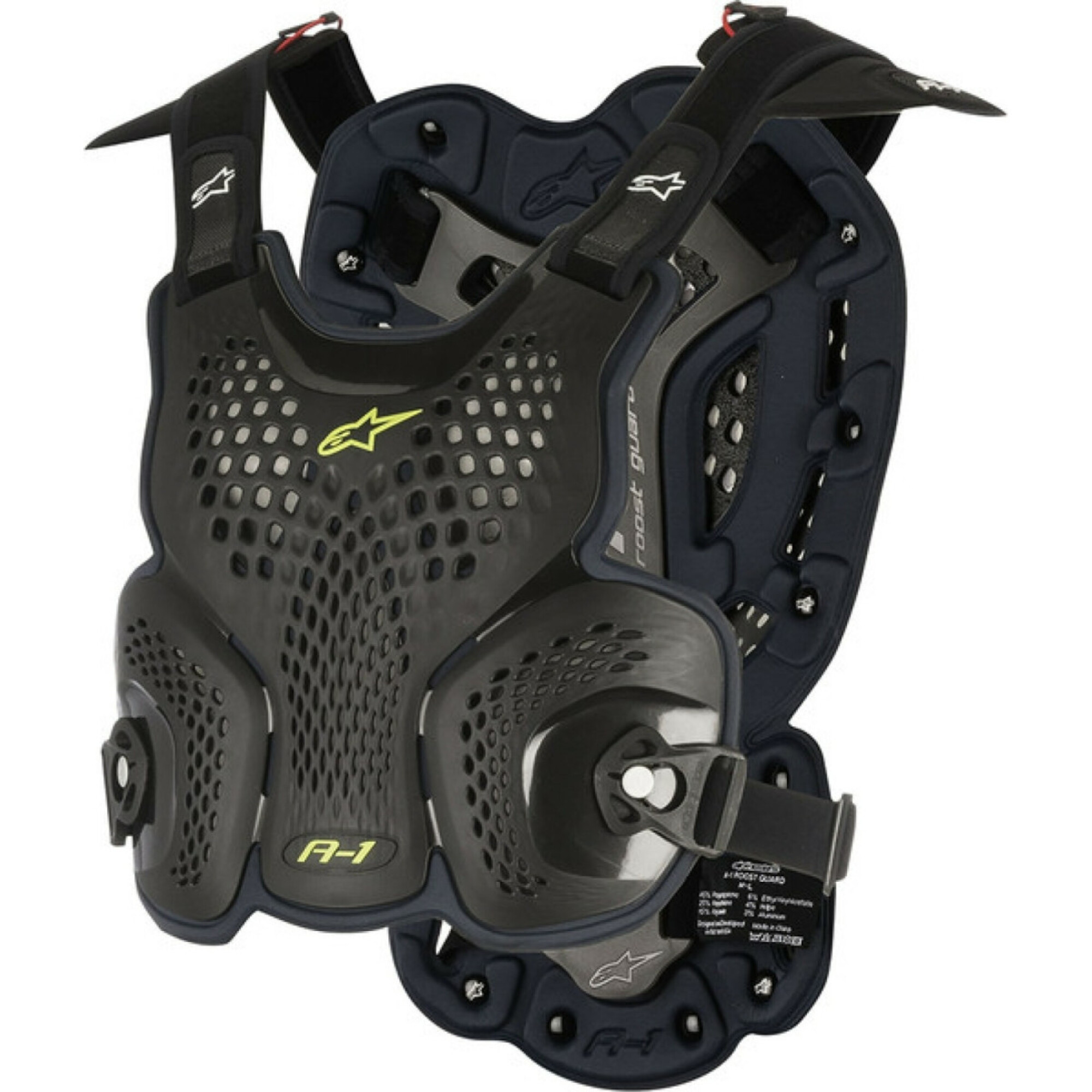 Plastron Alpinestars A-1 Noir Anthracite - M/L
