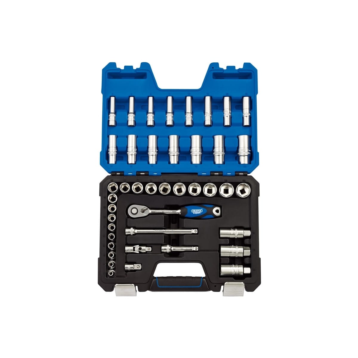 Coffret douilles & cliquet 3/8’’ DRAPER métrique (42 pièces)
