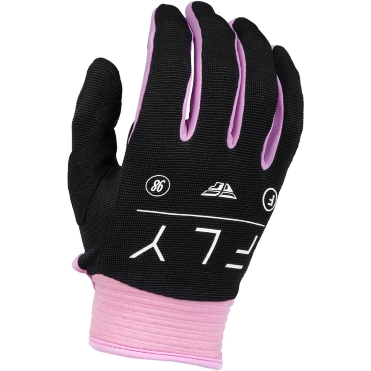GANTS CROSS LADY FLY RACING WOMEN'S F-16 NOIR BLANC ROSE / 2XL