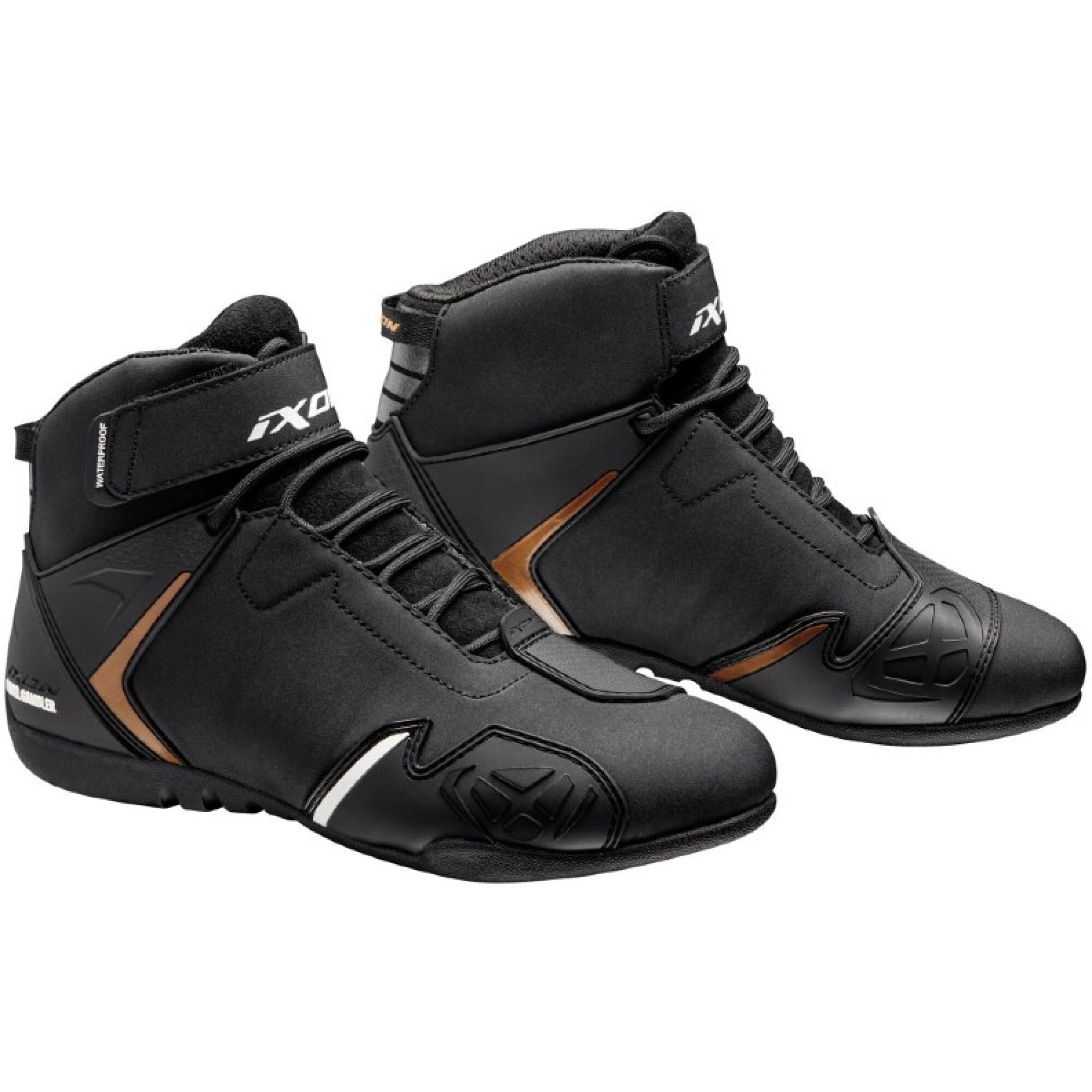 Baskets Femme Ixon Lady Gambler Waterproof Noir Or - 36