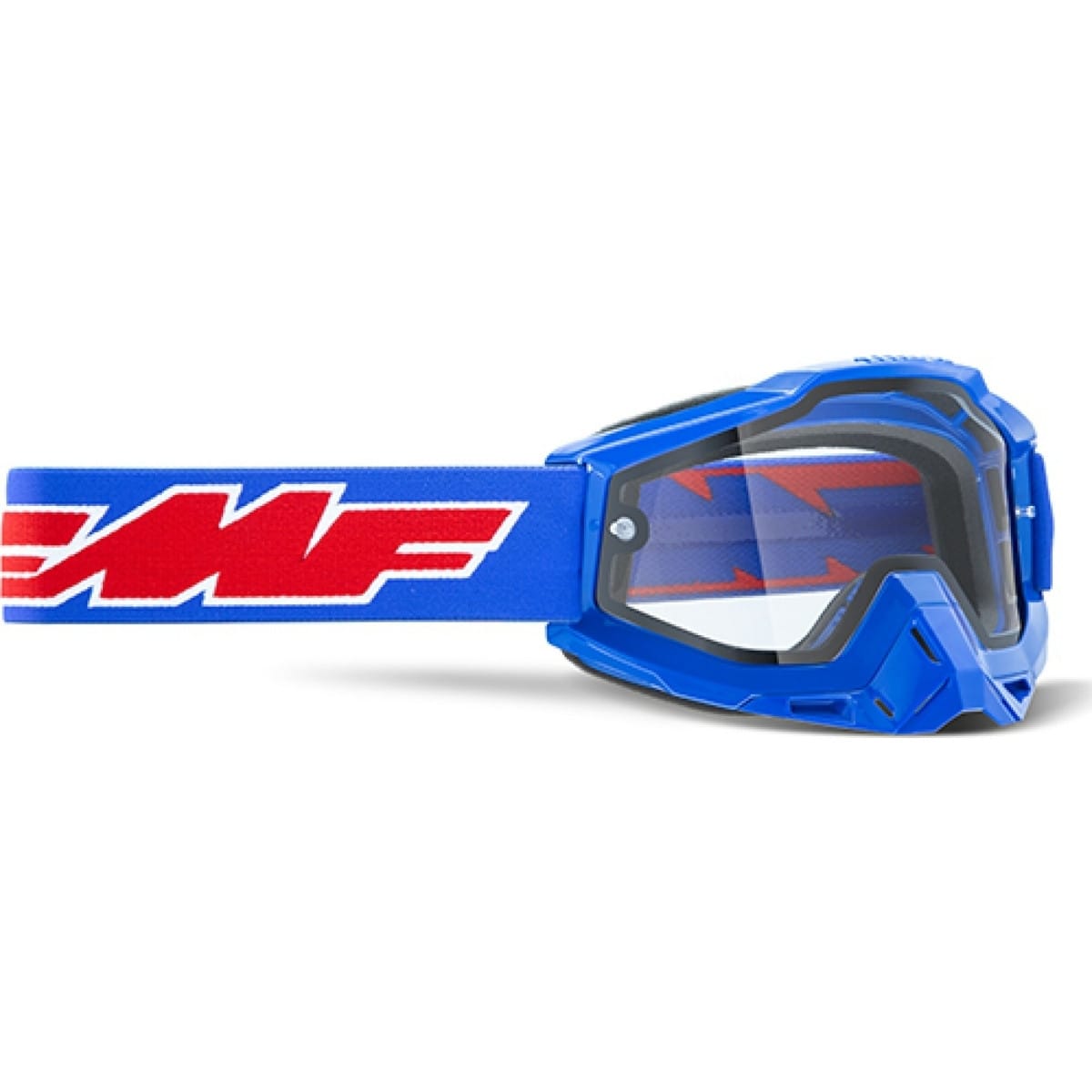 Masque FMF Powerbomb Enduro Rocket Bleu