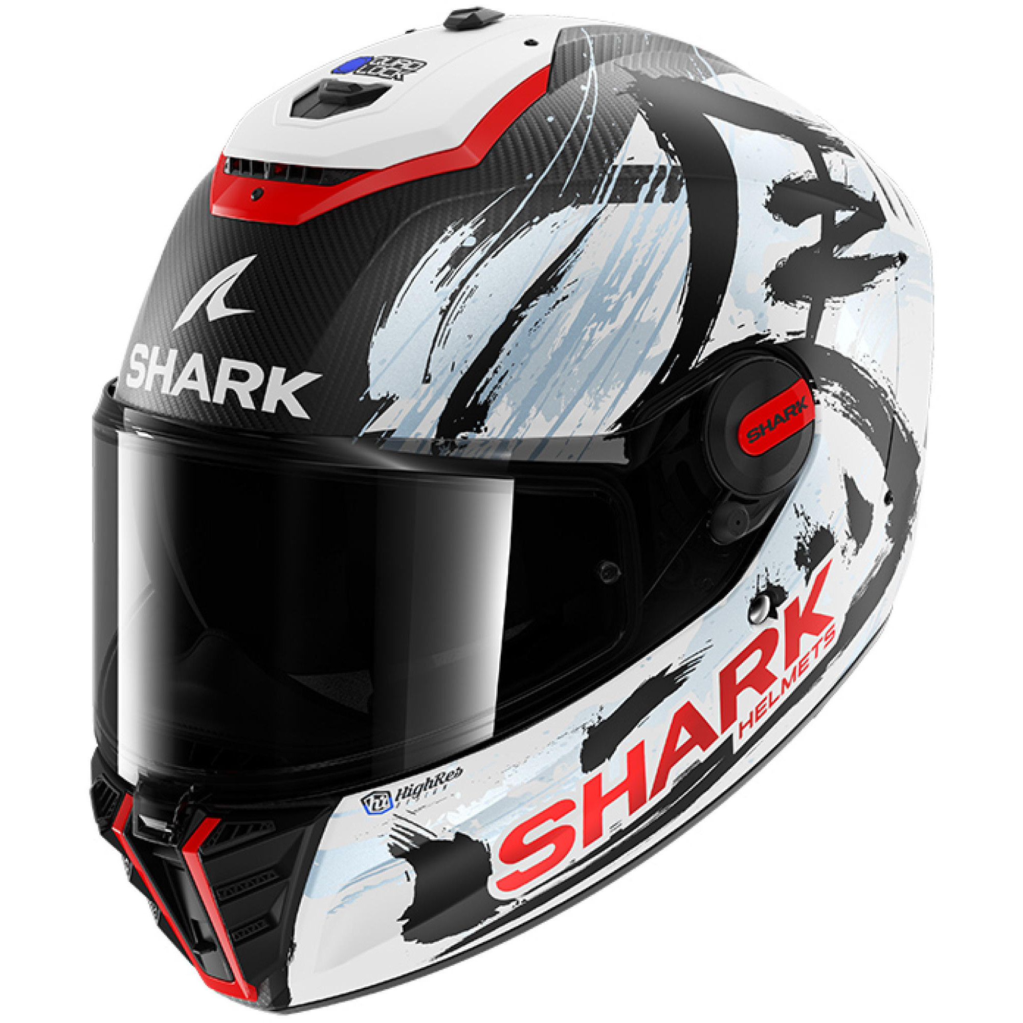Casque Shark Spartan RS Carbon Replica Zarco Suzuka Carbone Blanc Noir - L