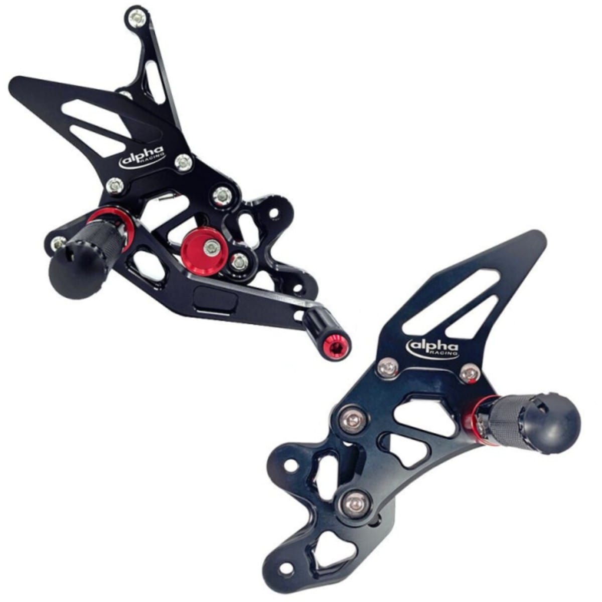 COMMANDES RECULÉES COMPLÈTES ALPHA TECHNIK NOIR SUZUKI GSX-R750