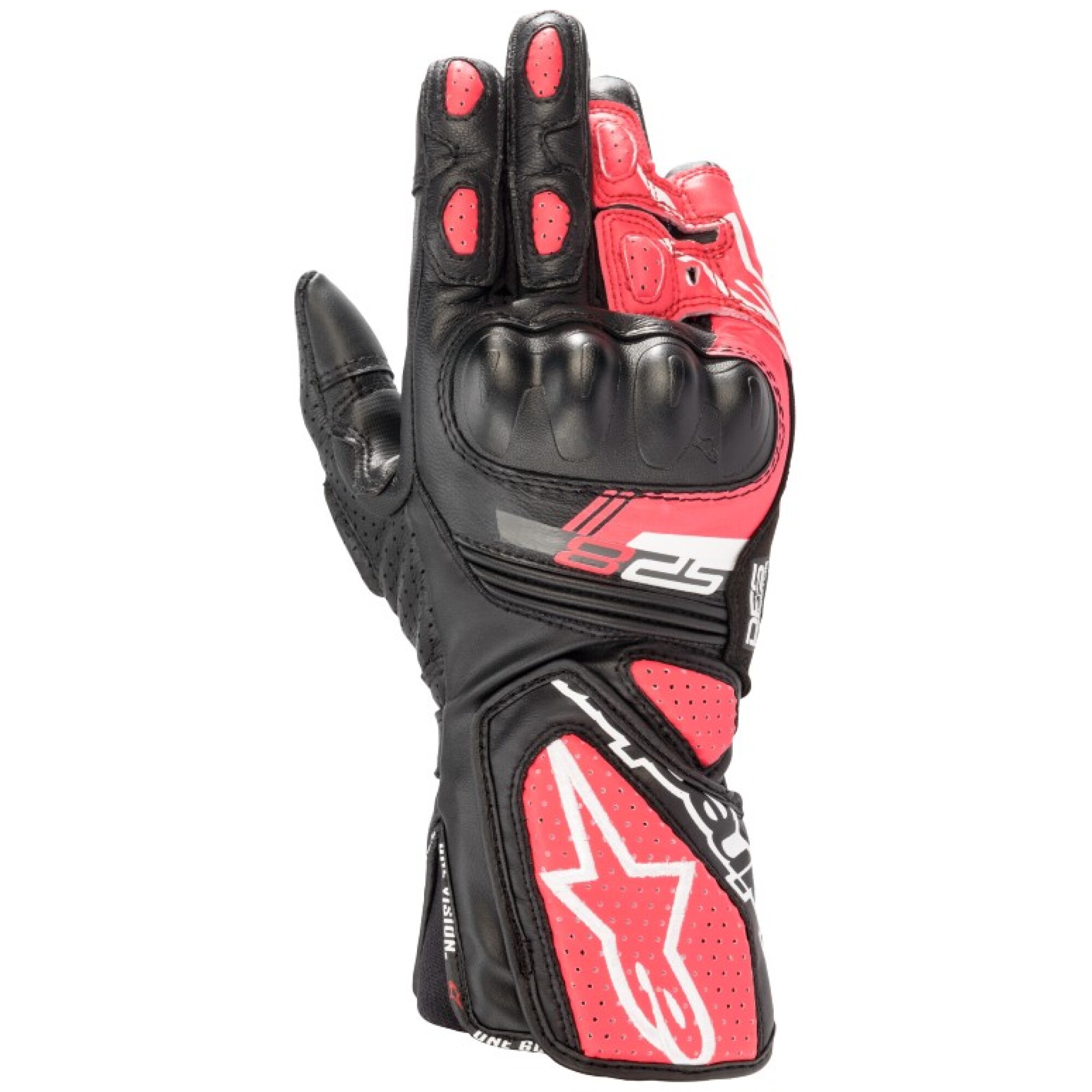 Gants Femme Alpinestars Stella Sp-8 V3 Noir Blanc Rose - L