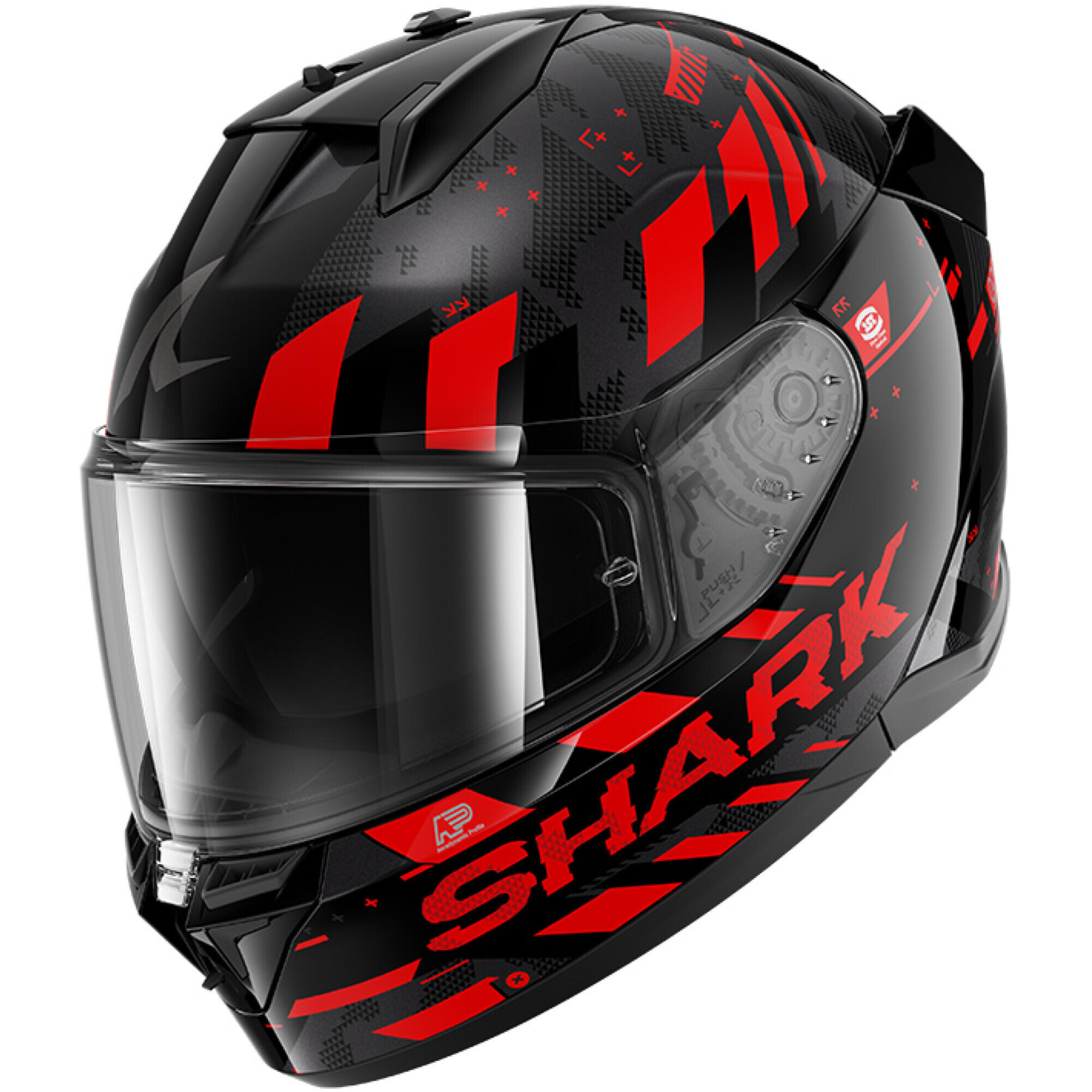 Casque Shark D-Skwal 3 Skilful Noir Rouge - L