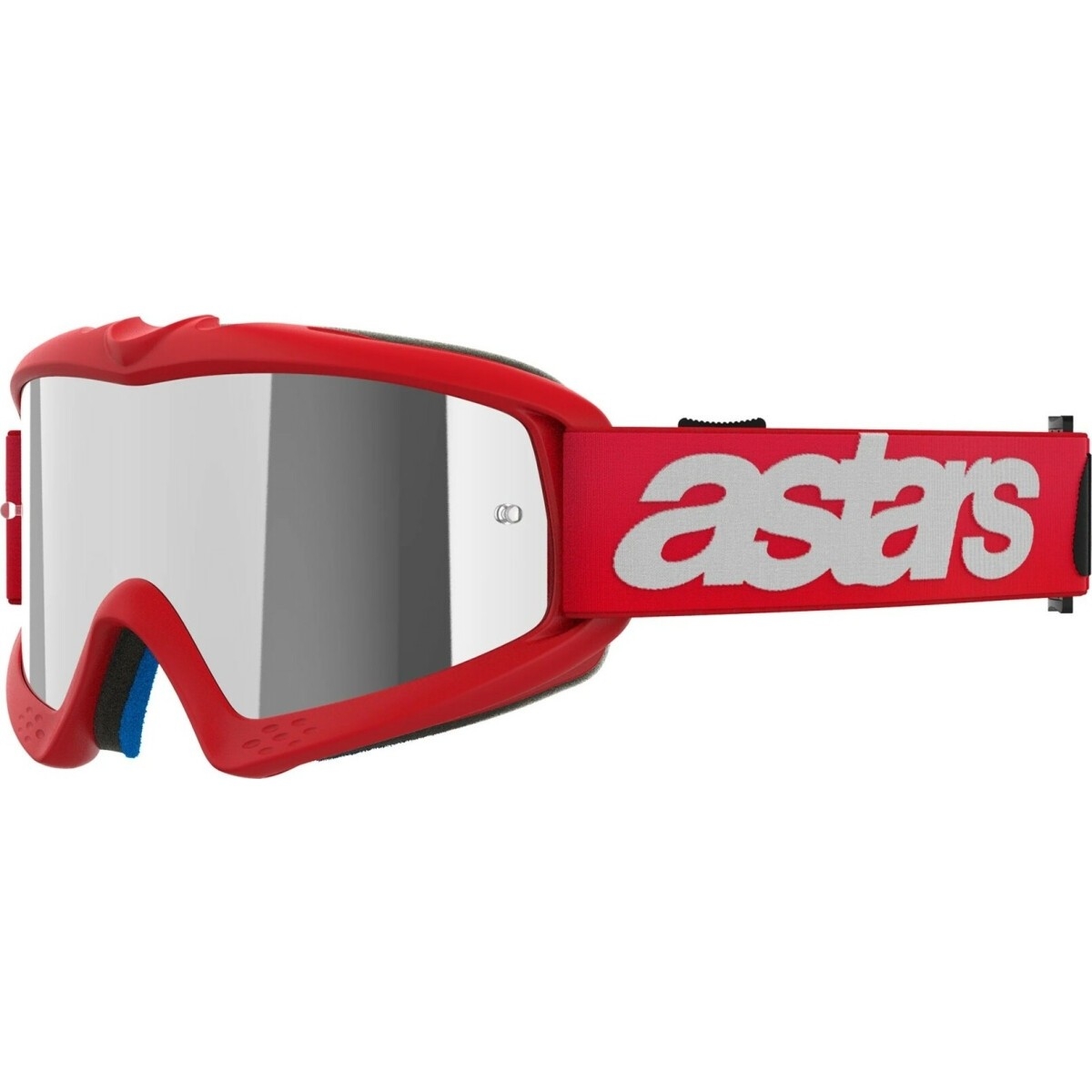 MASQUE CROSS ENFANT ALPINESTARS VISION YOUTH BLAZE ROUGE ARGENT MIROIR