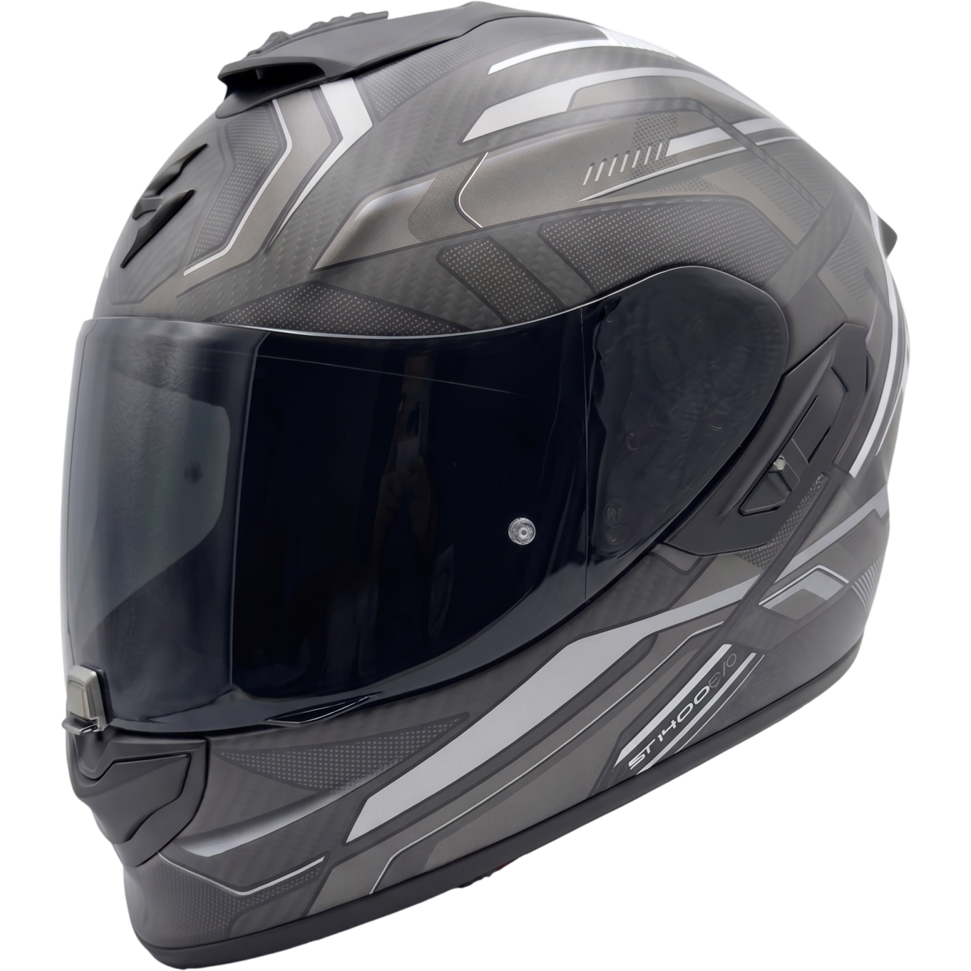 Casque Scorpion Exo-1400 Evo II Carbon Air Noir Argent - 2XL