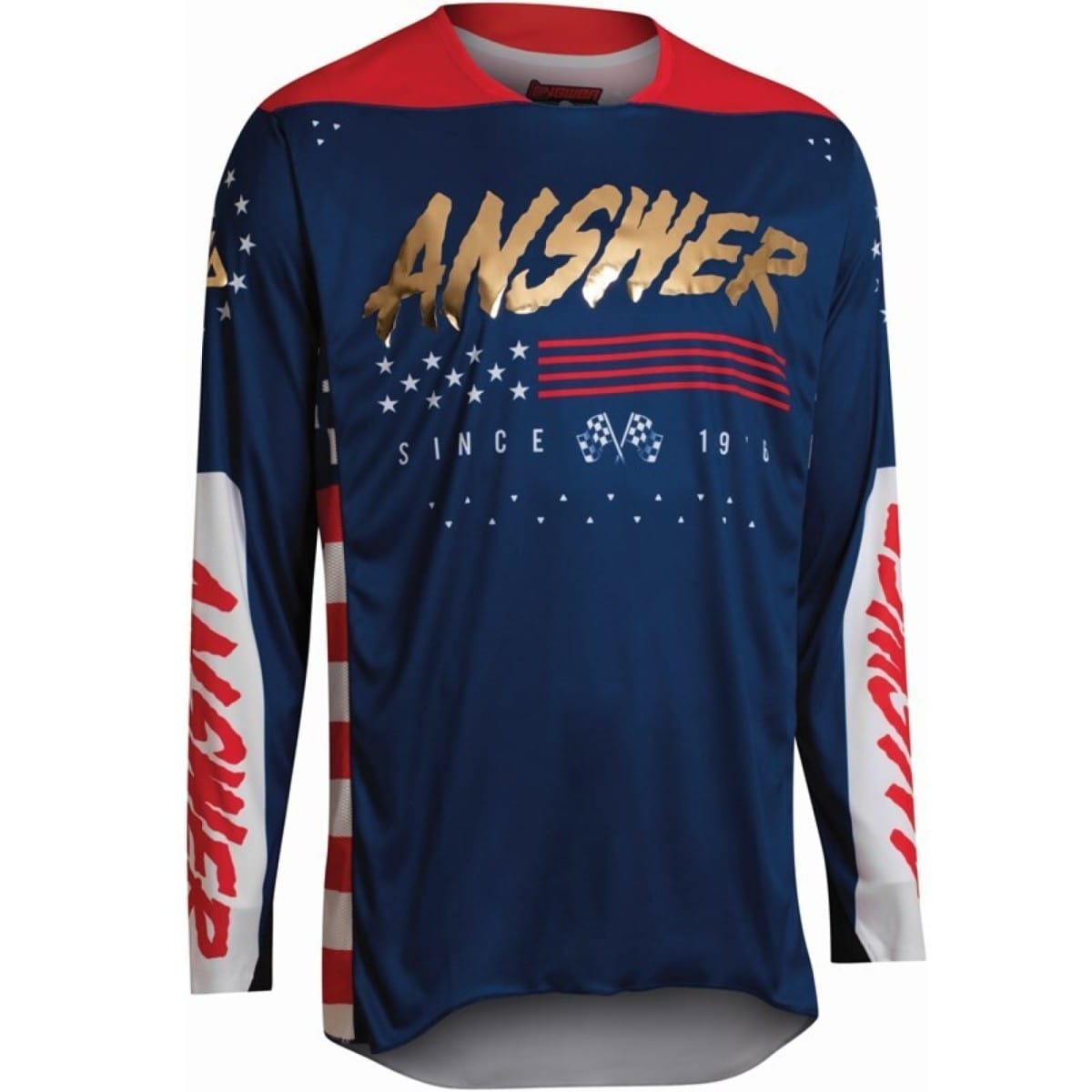 MAILLOT ANSWER MX22 ELITE REDZONE L/NAVY ROUGE BLANC