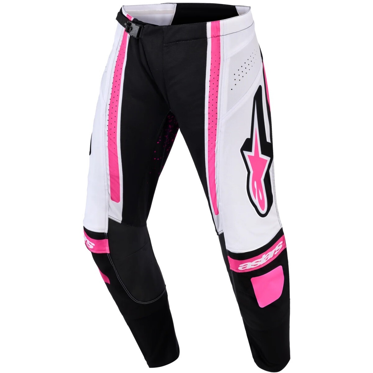 Pantalon Cross Femme Alpinestars Stella Techstar Nomur Noir Blanc Fuchsia