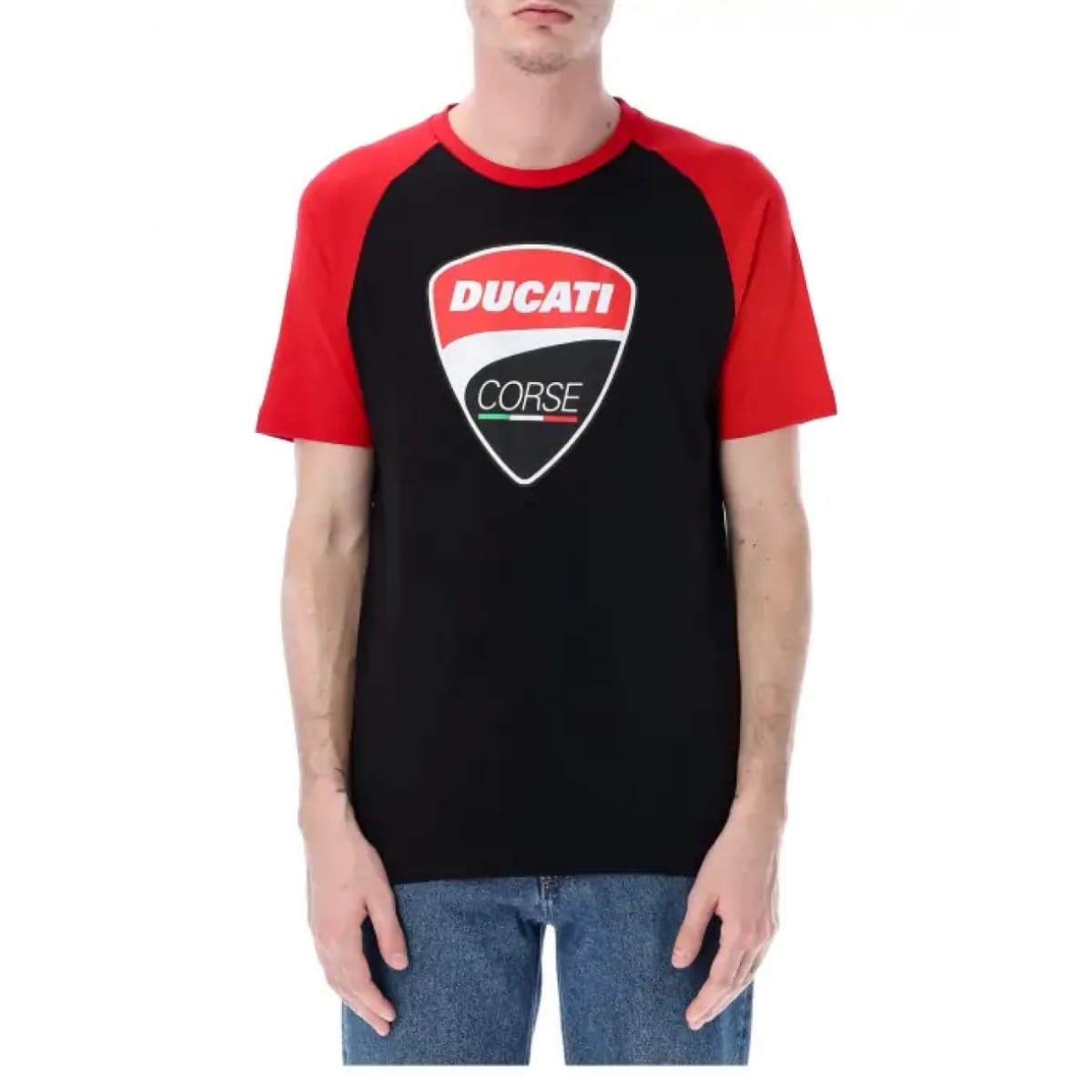 T-SHIRT DUCATI BADGE M/NOIR ROUGE