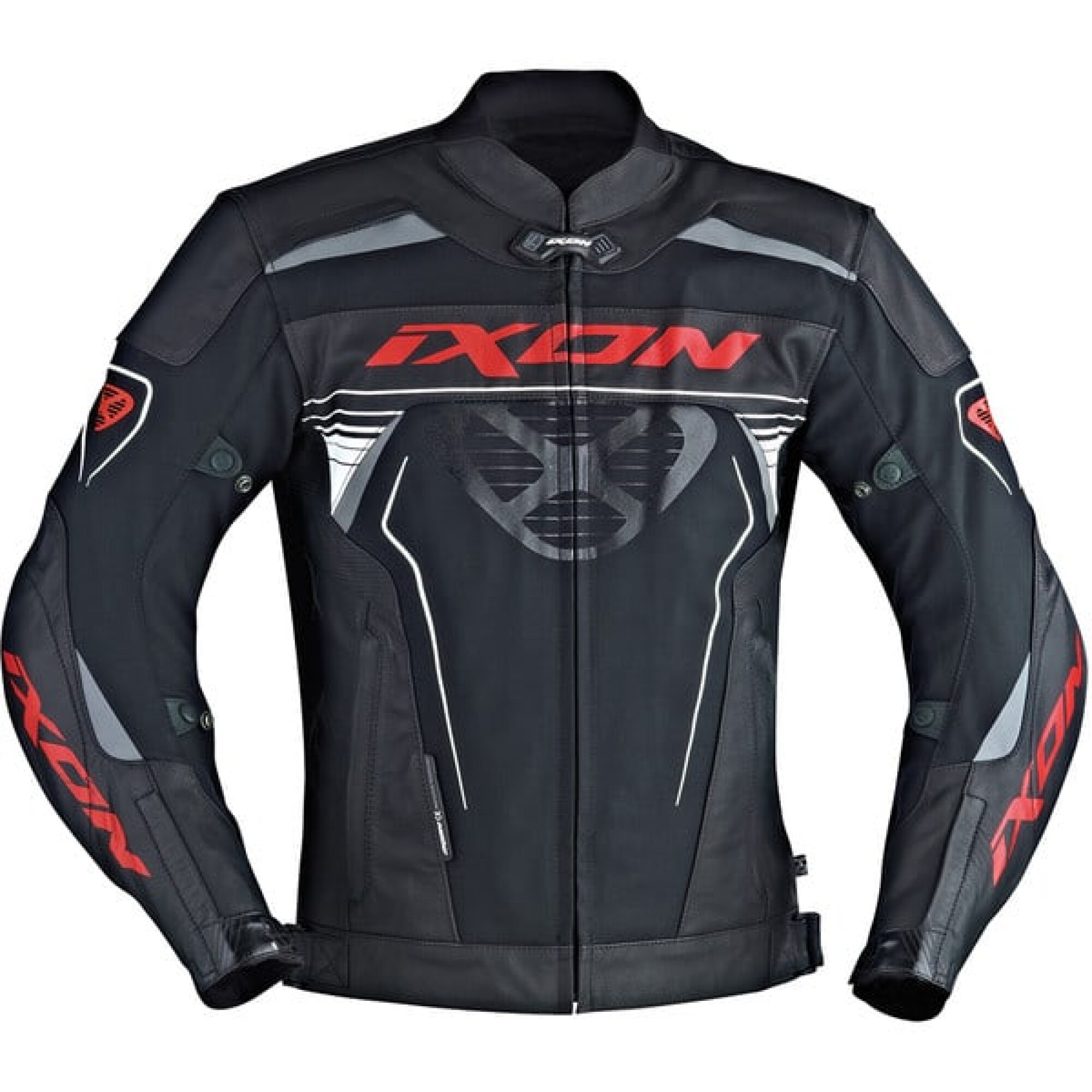 Blouson Ixon Frantic Noir Blanc Rouge - 2XL