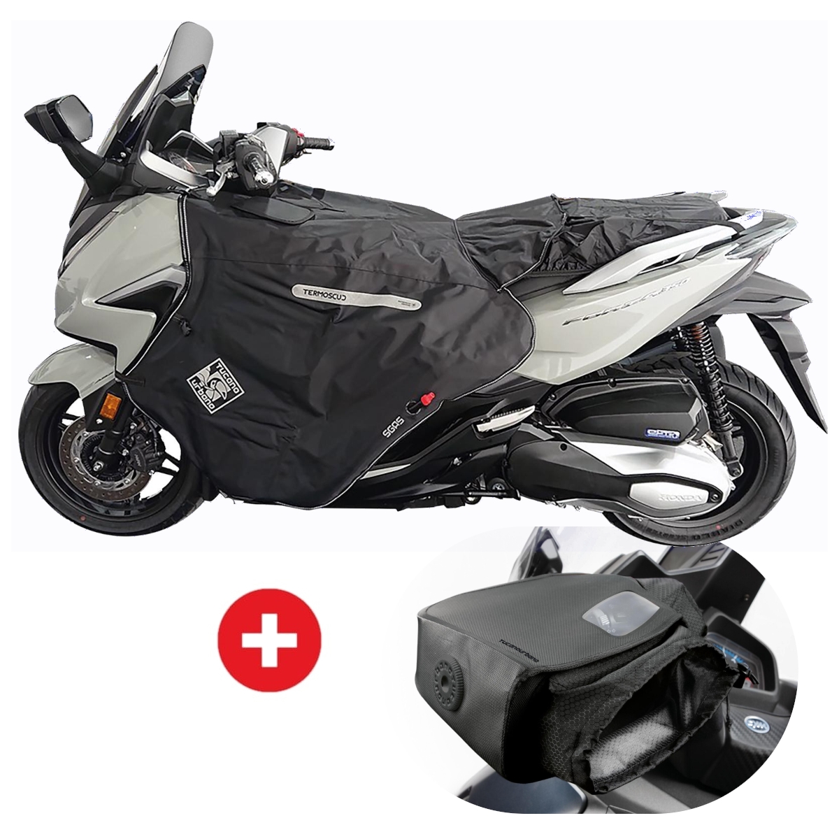 Pack Tucano Urbano Tablier R220 + Manchons R333 Pro Honda Forza 125/350 (2021-2022)