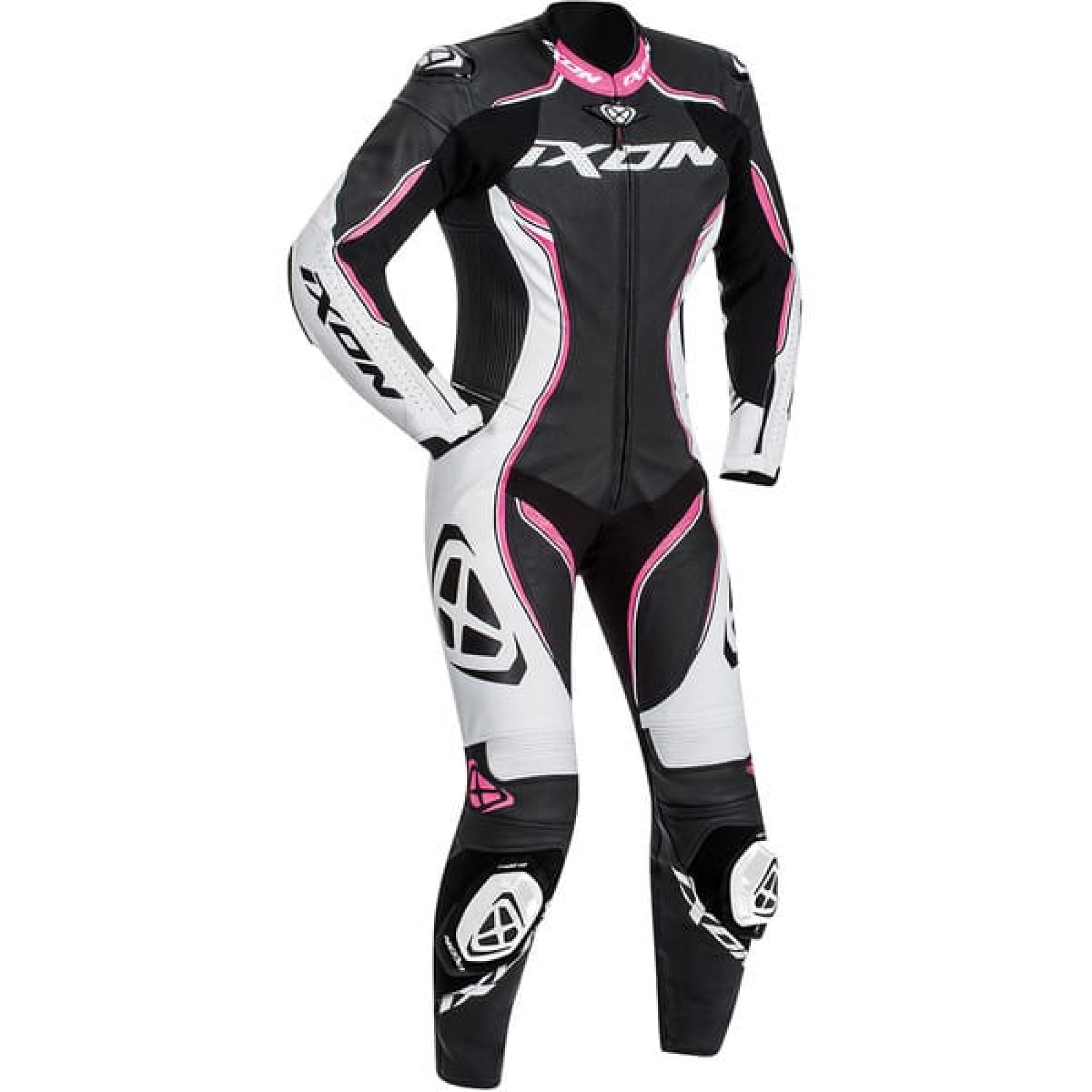 Combinaison Femme Ixon Vortex Lady Noir Blanc Fushia - L