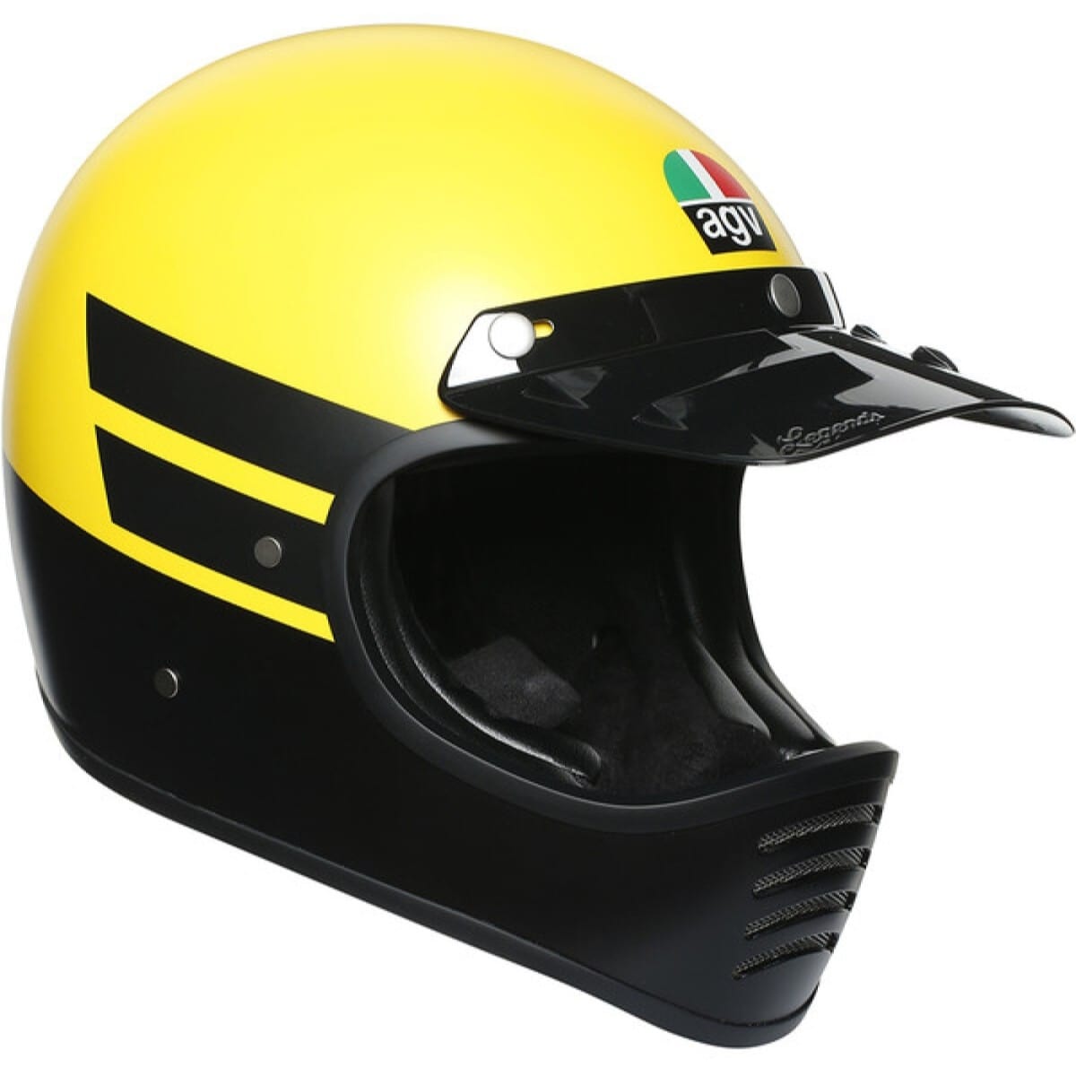 Casque AGV X101 Dust Noir Mat Jaune / 2XL