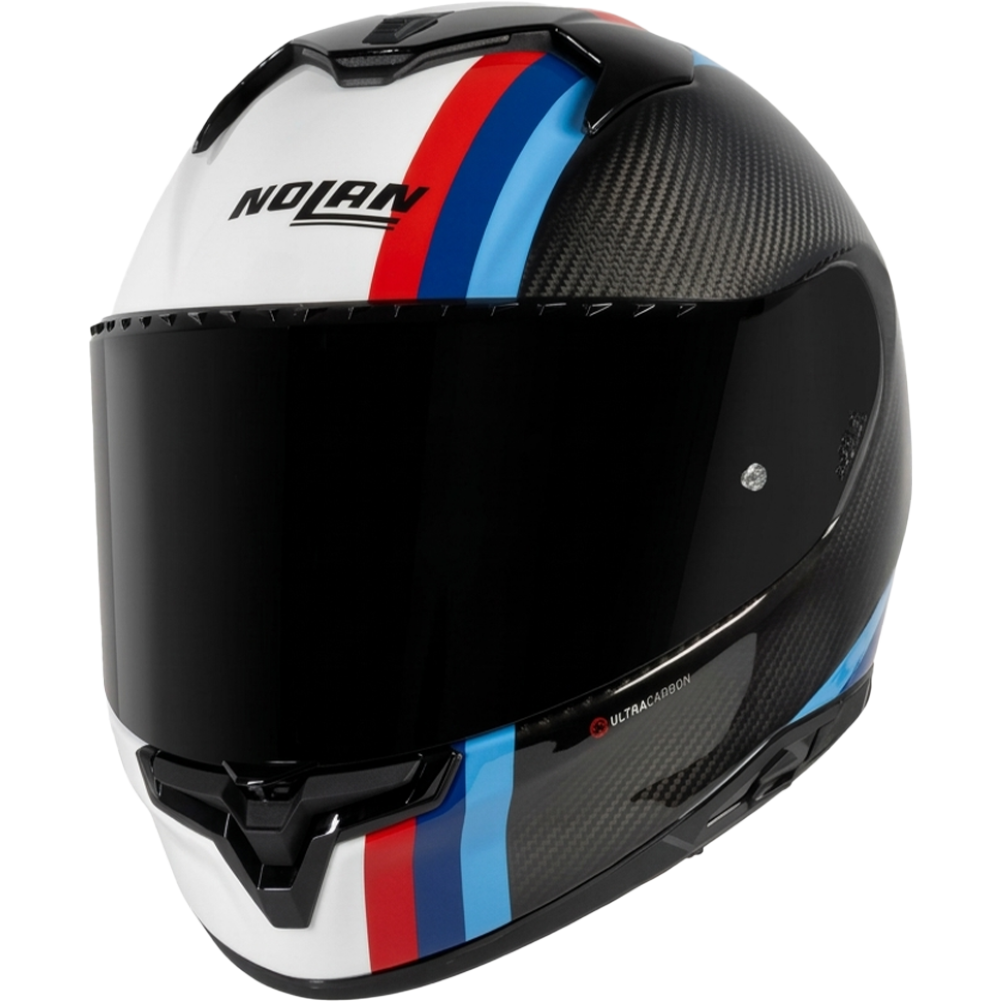 Casque Nolan X-904 Ultra Carbon Gemini 351 Noir Blanc Rouge - 2XS
