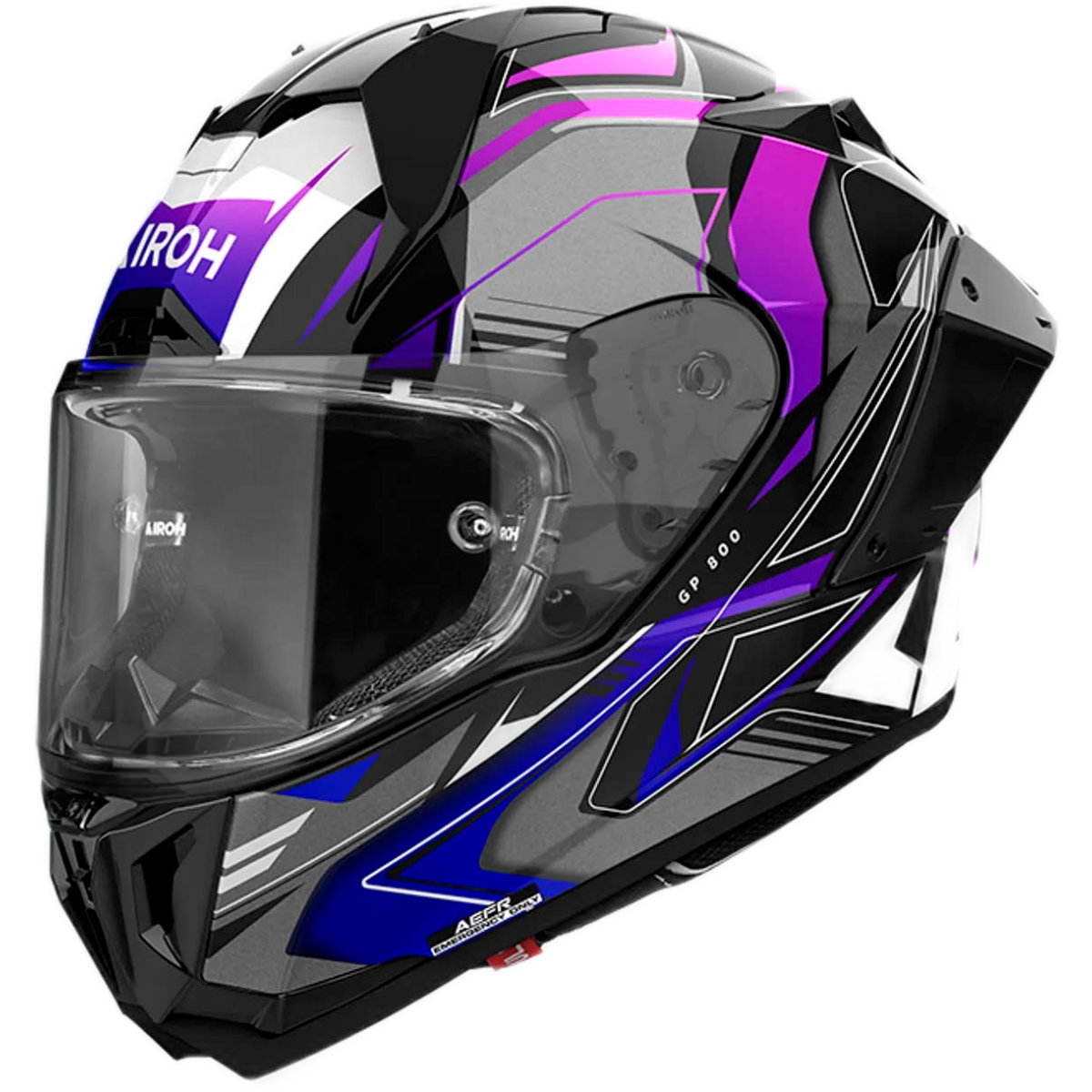 CASQUE AIROH GP 800 MUST BLEU BRILLANT / L