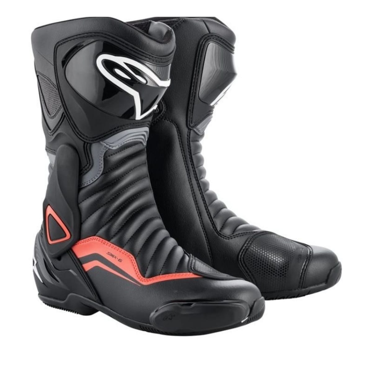 Bottes Alpinestars SMX-6 V2 Noir Gris Rouge Fluo