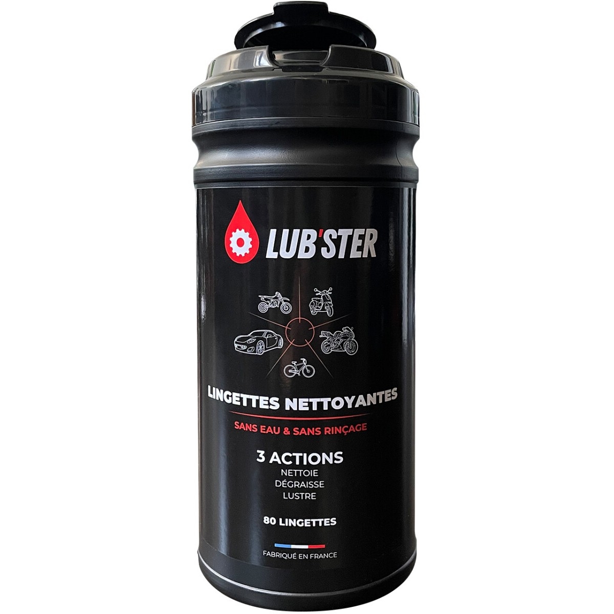 BOITE LUB'STER 80 LINGETTES+MICROFIBRE