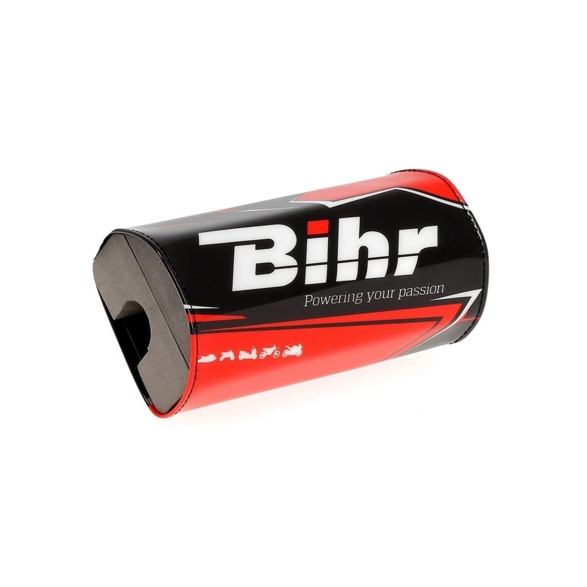 Mousse de Guidon Bihr Guidon sans barre Noir/Rouge