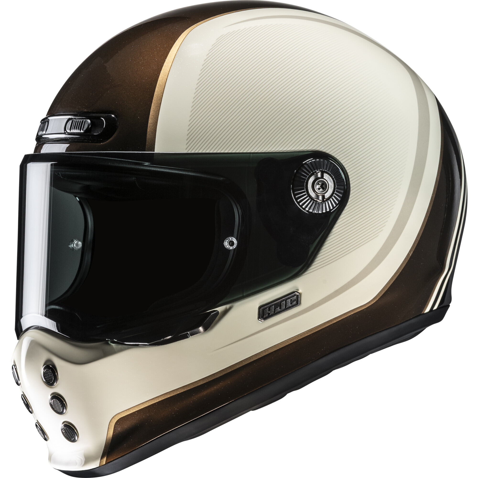 Casque HJC V10 Hodu MC9 Beige Marron - L