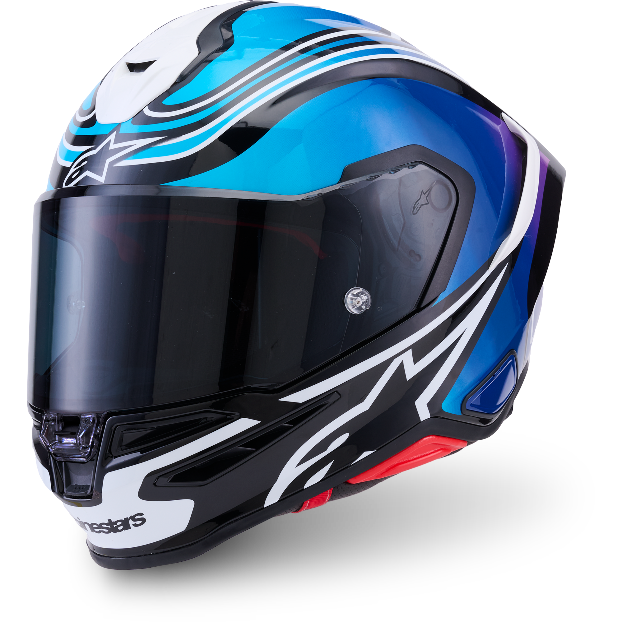 Casque S-R7 Zeal Noir Bleu Rose Blanc - 2XL