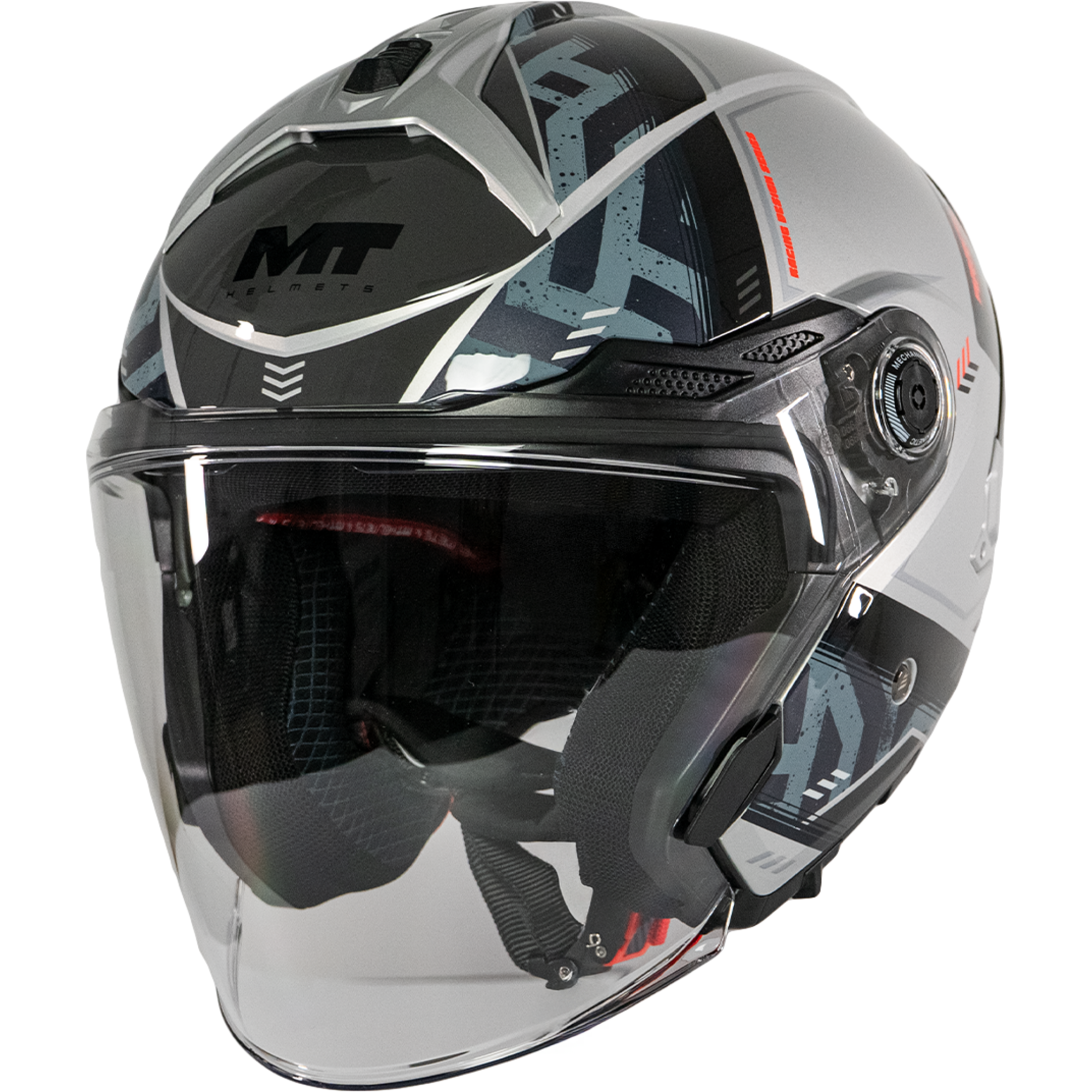 Casque MT Helmets Cosmo SV Arrow C2 Gris Noir - L