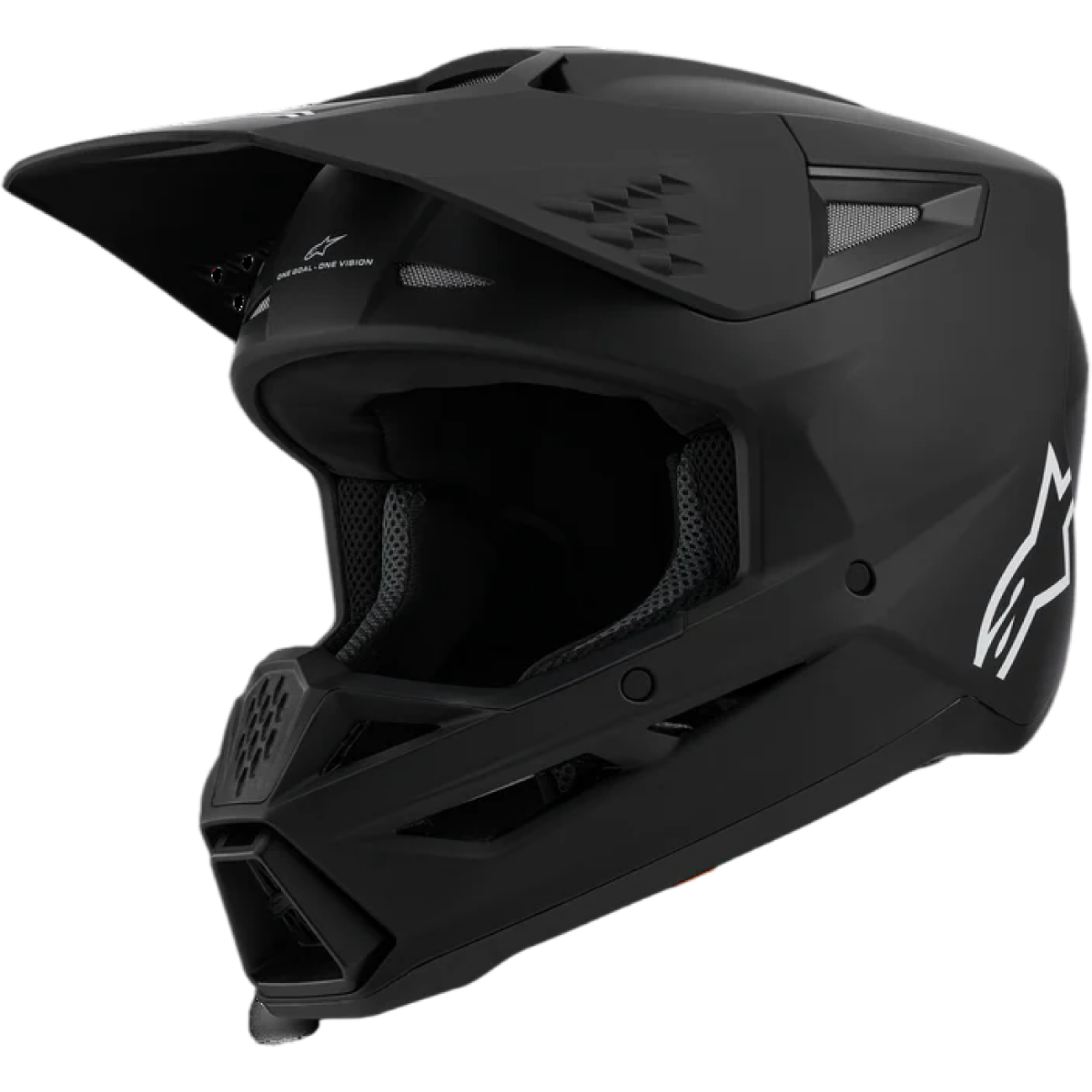 Casque Cross Alpinestars SM3 Solid Noir Mat - 2XL