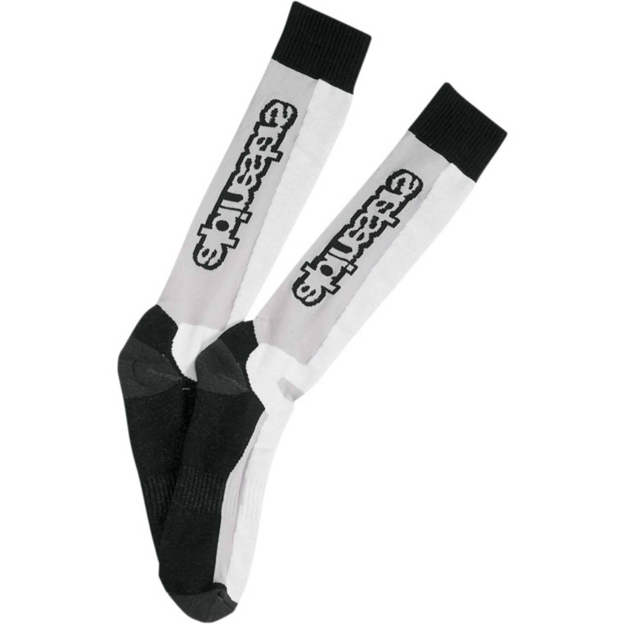 Chaussettes Alpinestars Touring Summer Blanc Noir - L/2XL