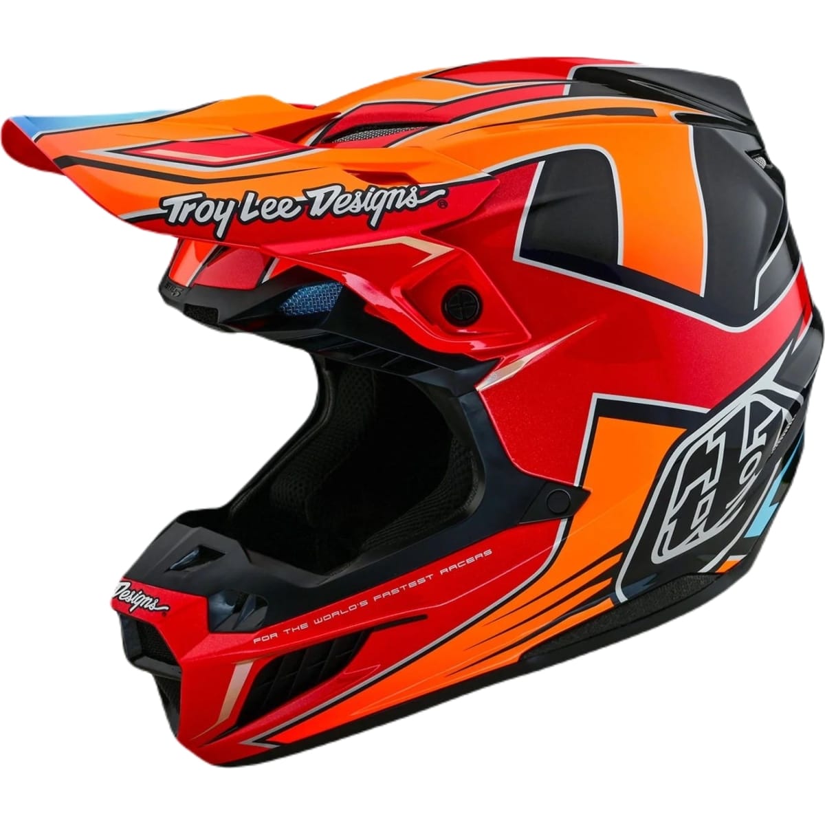 CASQUE CROSS TROY LEE DESIGNS SE5 COMPOSITE EFIX ROUGE ORANGE / M
