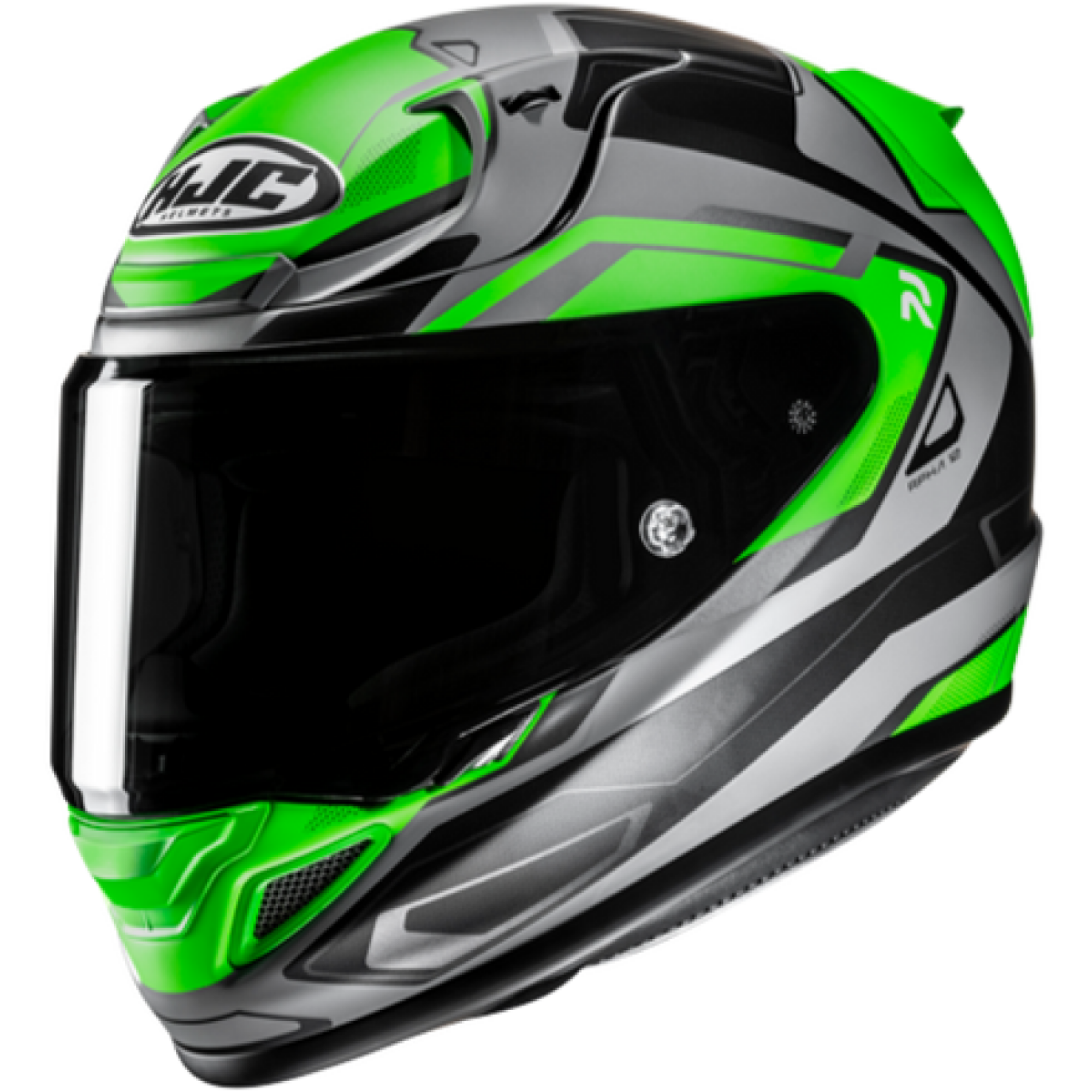 Casque HJC RPHA 12 Brels Vert Blanc Gris - 2XS