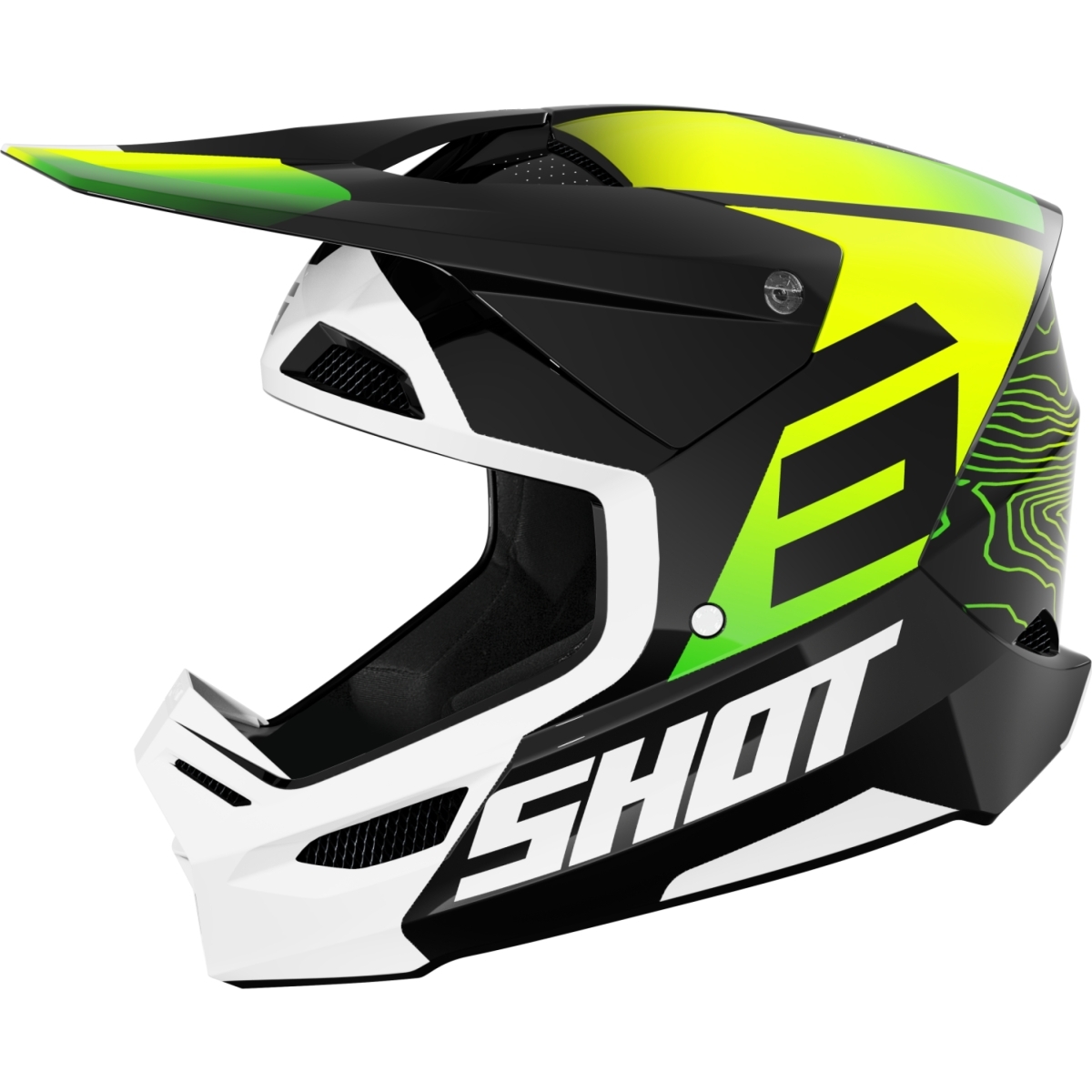 CASQUE SHOT FURIOUS APEX MX25 M/JAUNE VERT