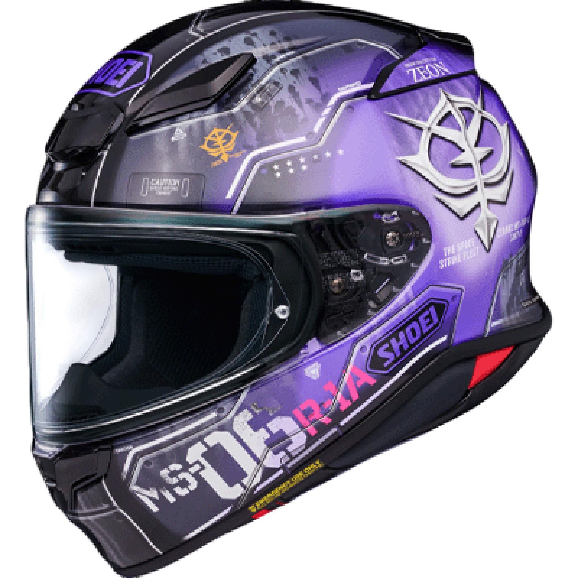 Casque Shoei NXR2 H-Mobility Zaku TC-12 Violet Noir - 2XL