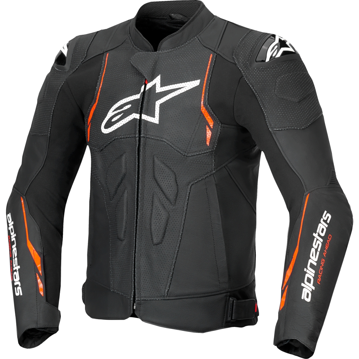BLOUSON ALPINESTARS DUSK AIRFLOW NOIR ROUGE FLUO / 56